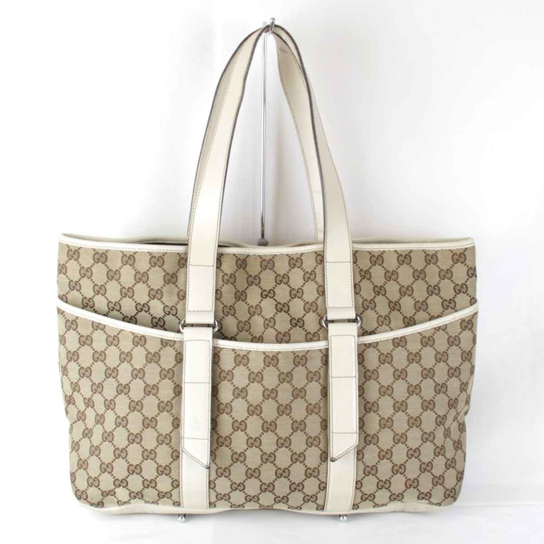 GUCCI 001998 Tote Bag GG Canvas