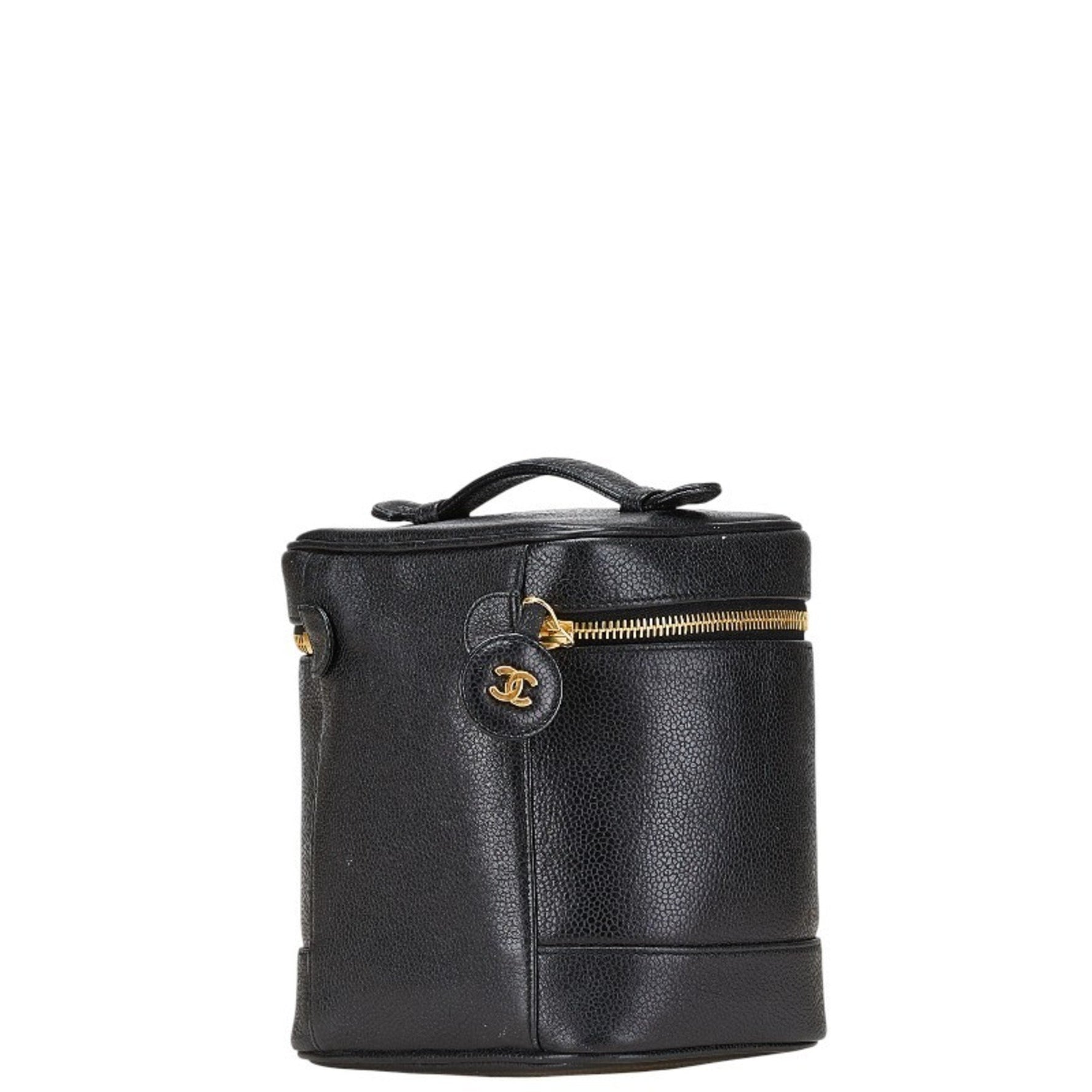 Chanel Coco Mark Vanity Bag Caviar Skin