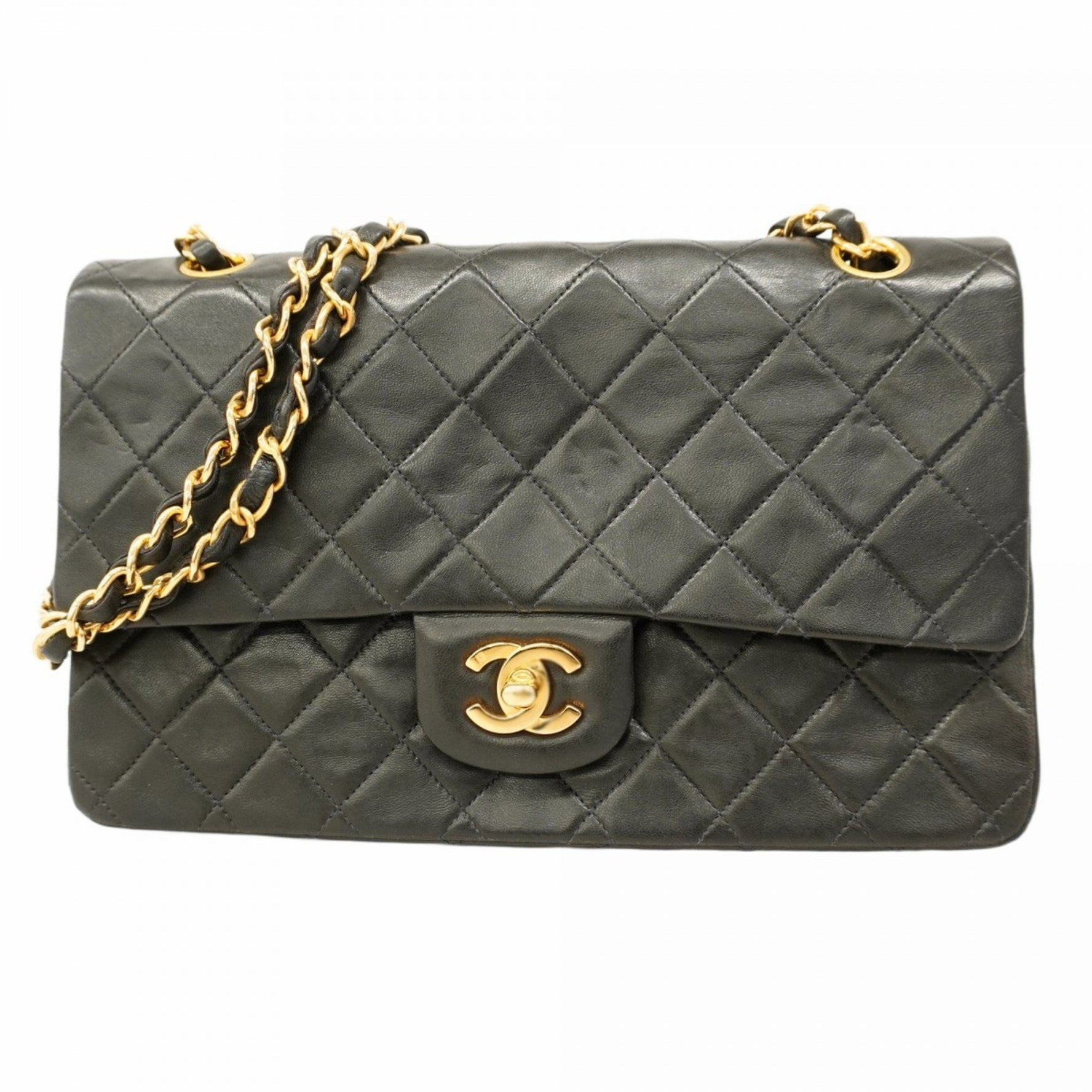 Chanel Matelasse Shoulder Bag with Double Flap and Chain, Lambskin