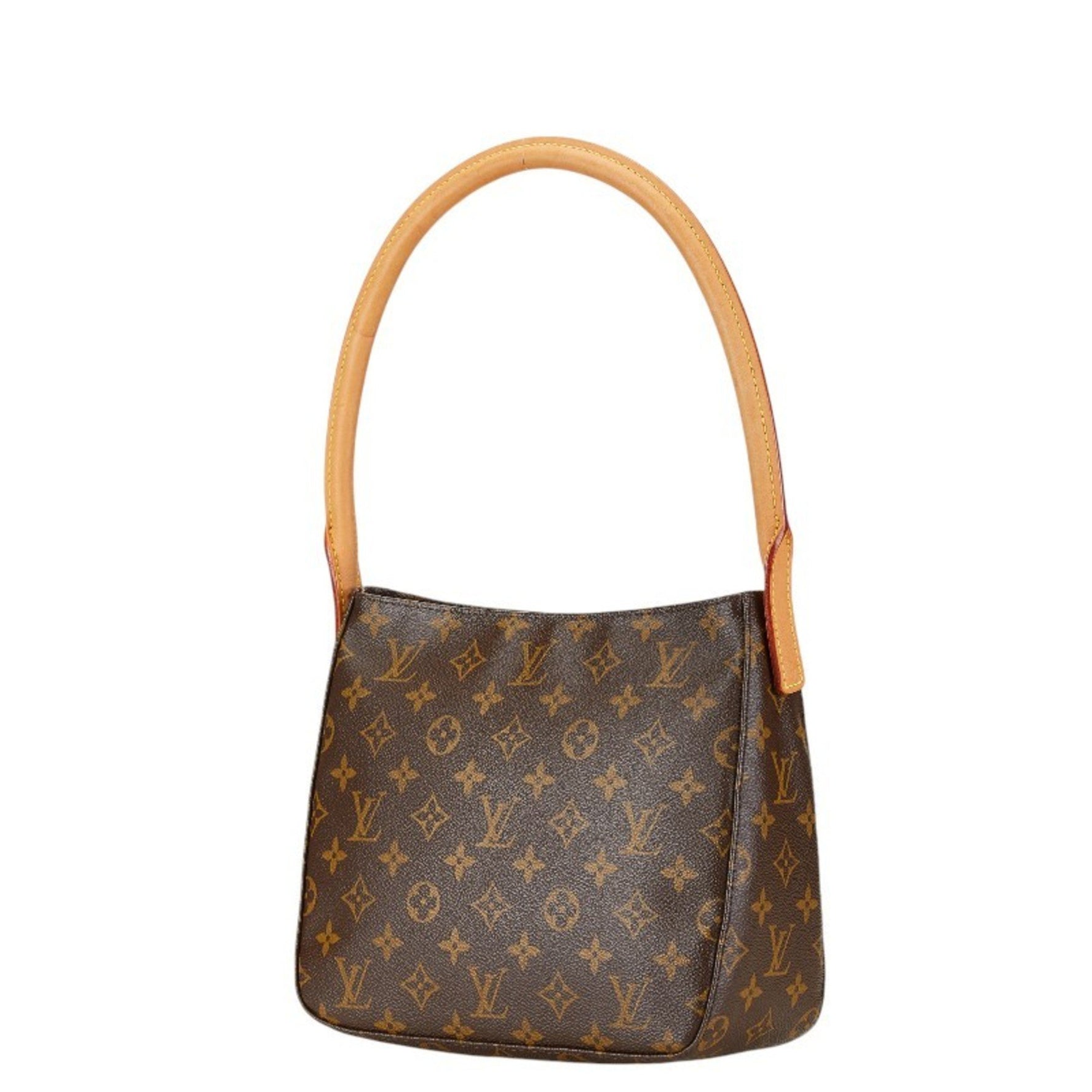 Louis Vuitton Monogram Looping MM Shoulder Bag Handbag PVC Leather
