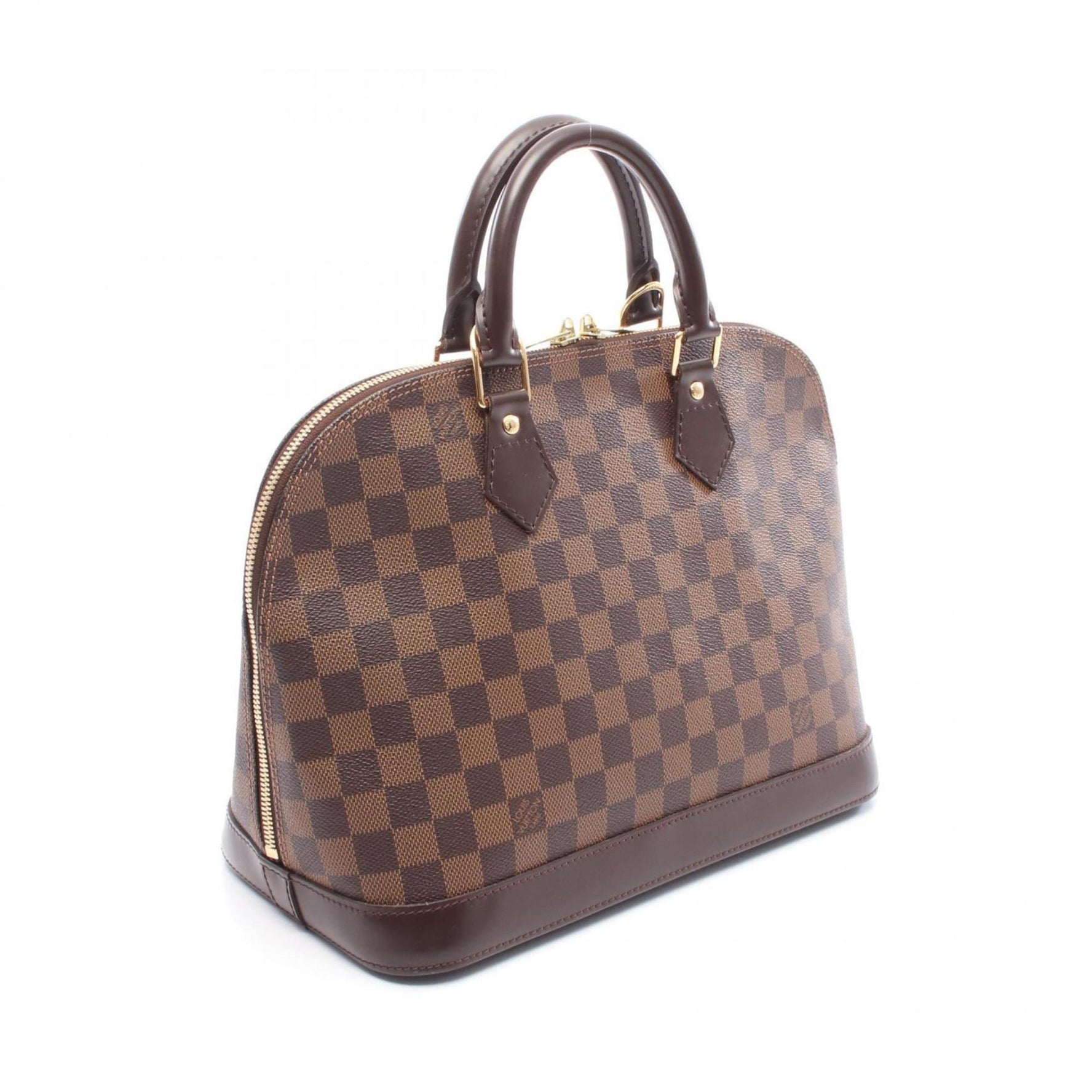 Louis Vuitton Alma Handbag, Coated Canvas and Leather with Damier Finish