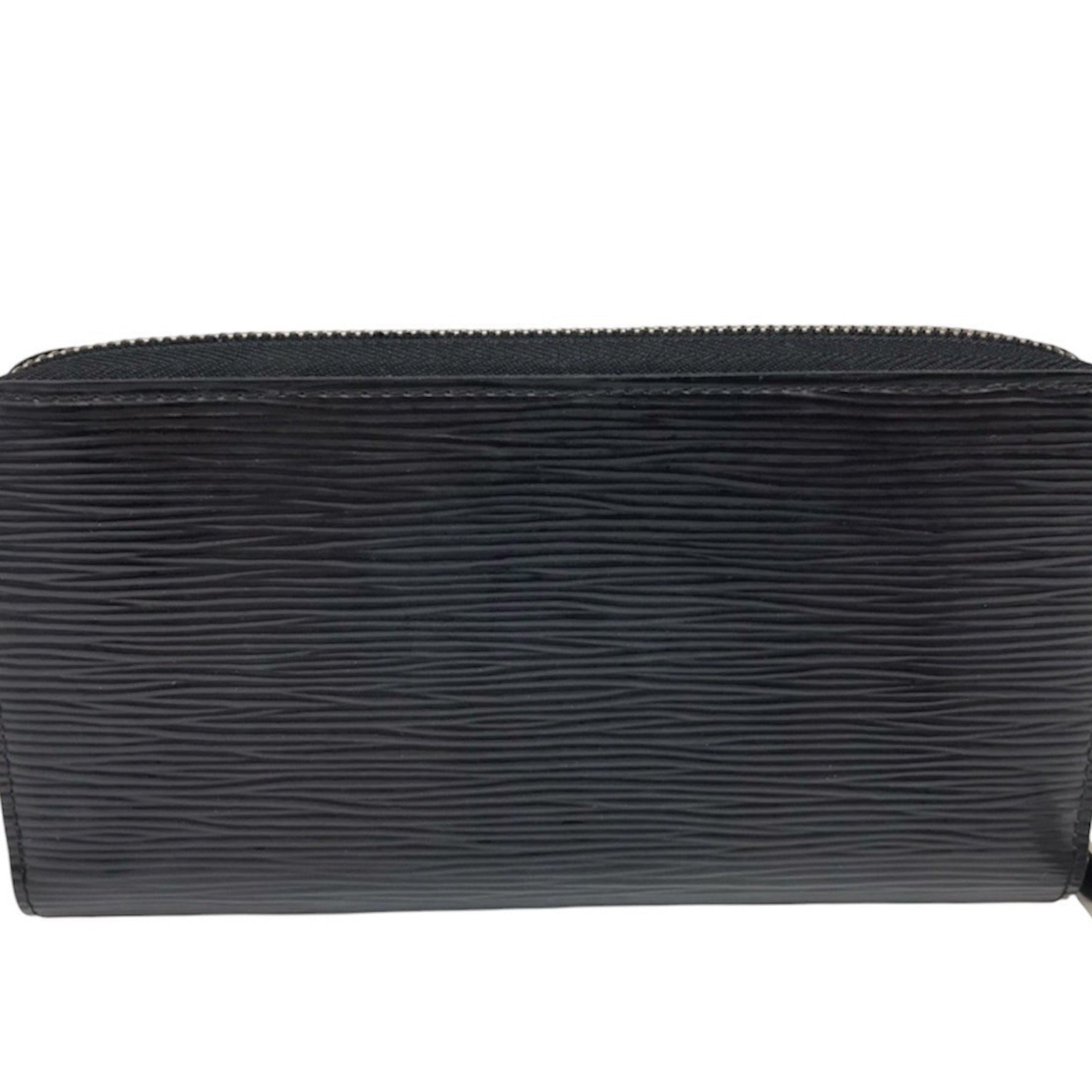 Louis Vuitton Zippy Wallet Epi Black Leather Long