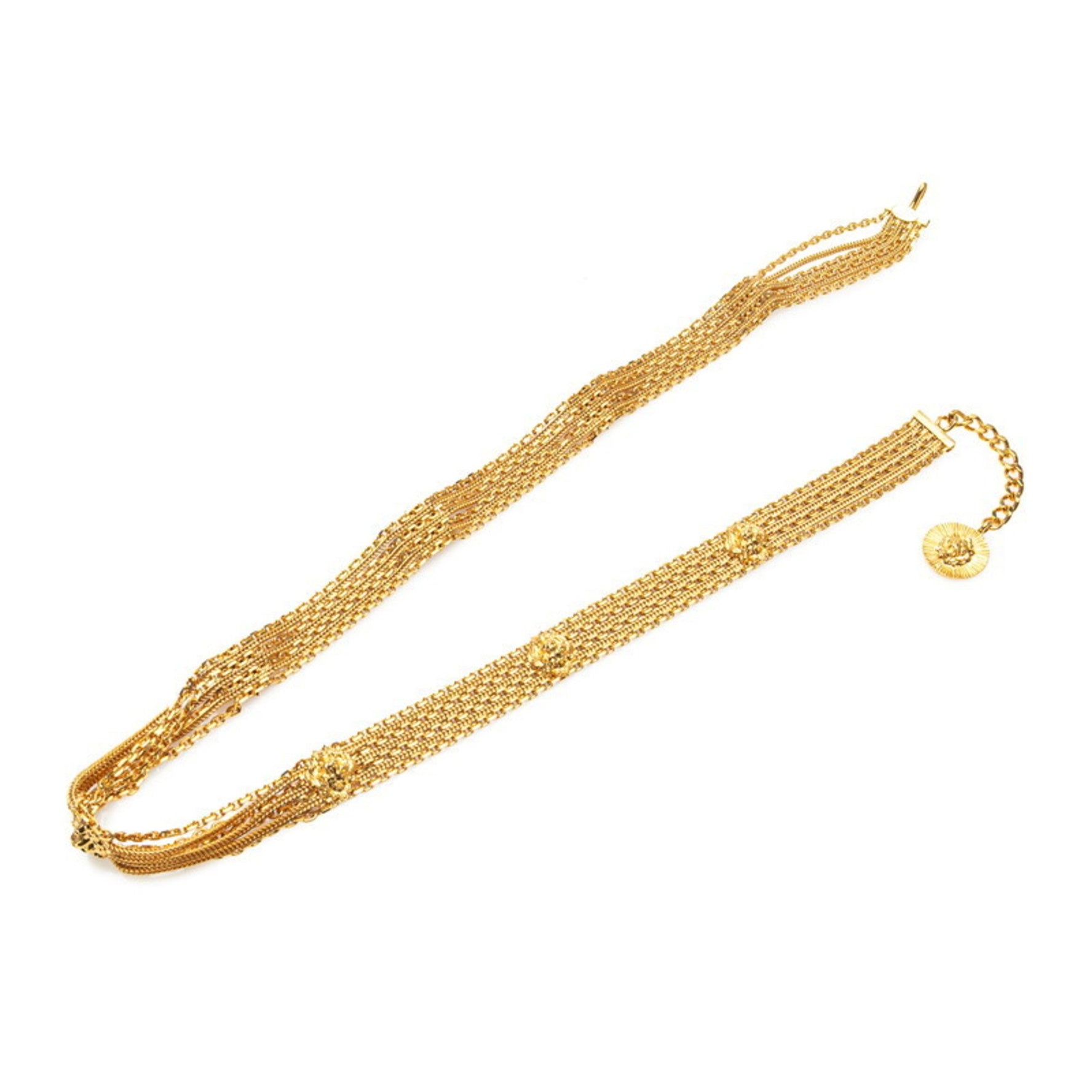 CHANEL Lion Motif Coco Mark Chain Belt, Plated