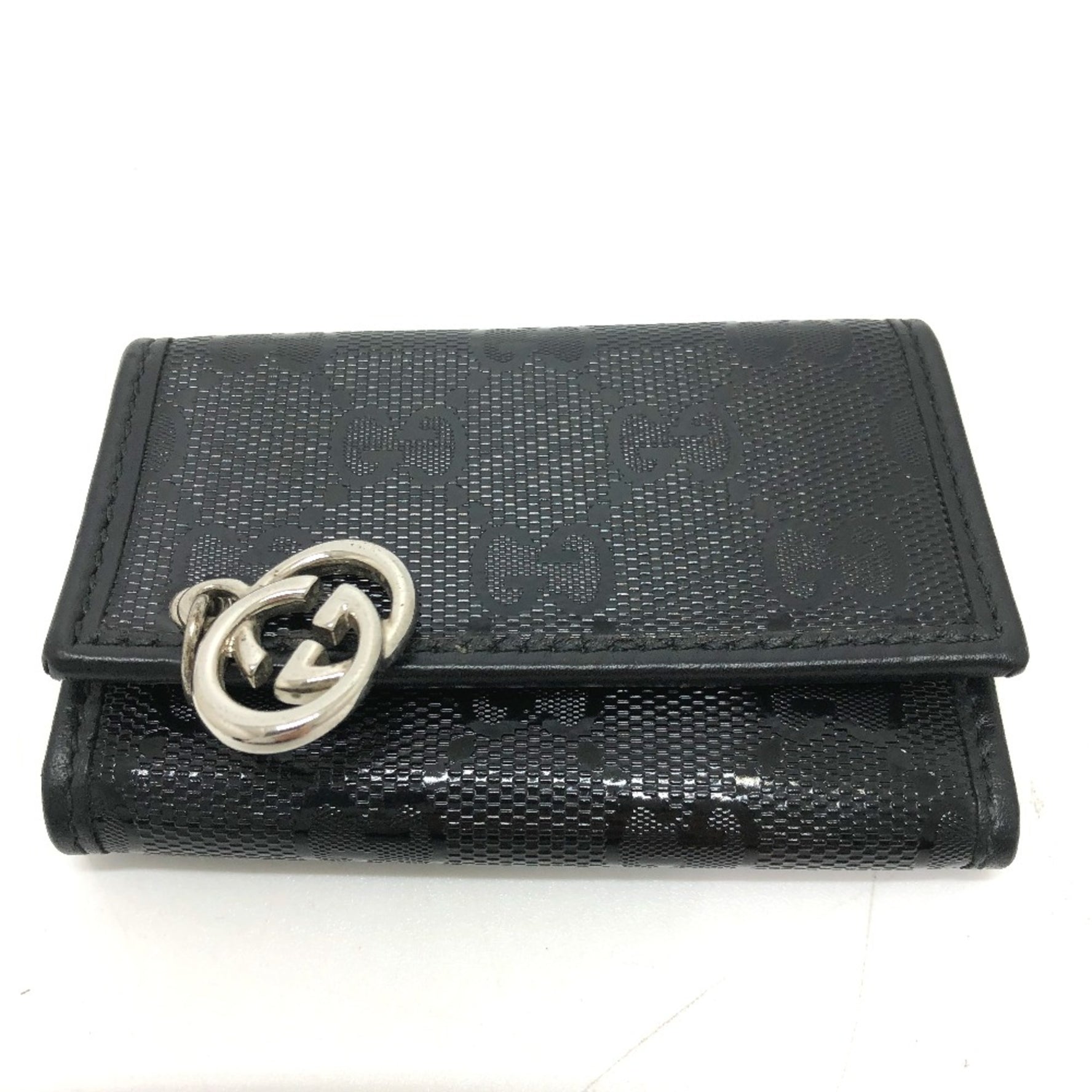 Gucci GG GG/logo key Key Case SilverHardware