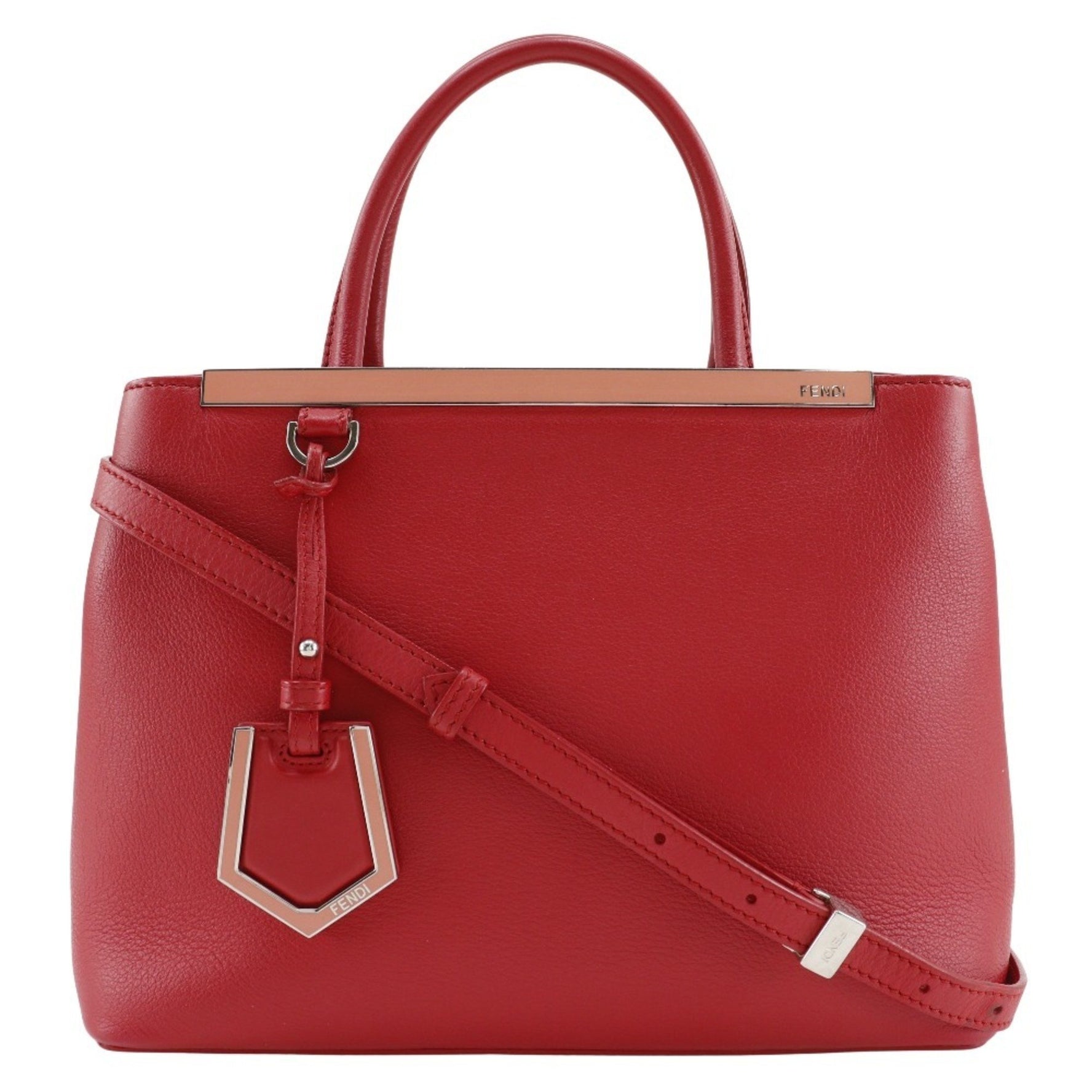FENDI Petite to Jules handbag shoulder bag calf red type