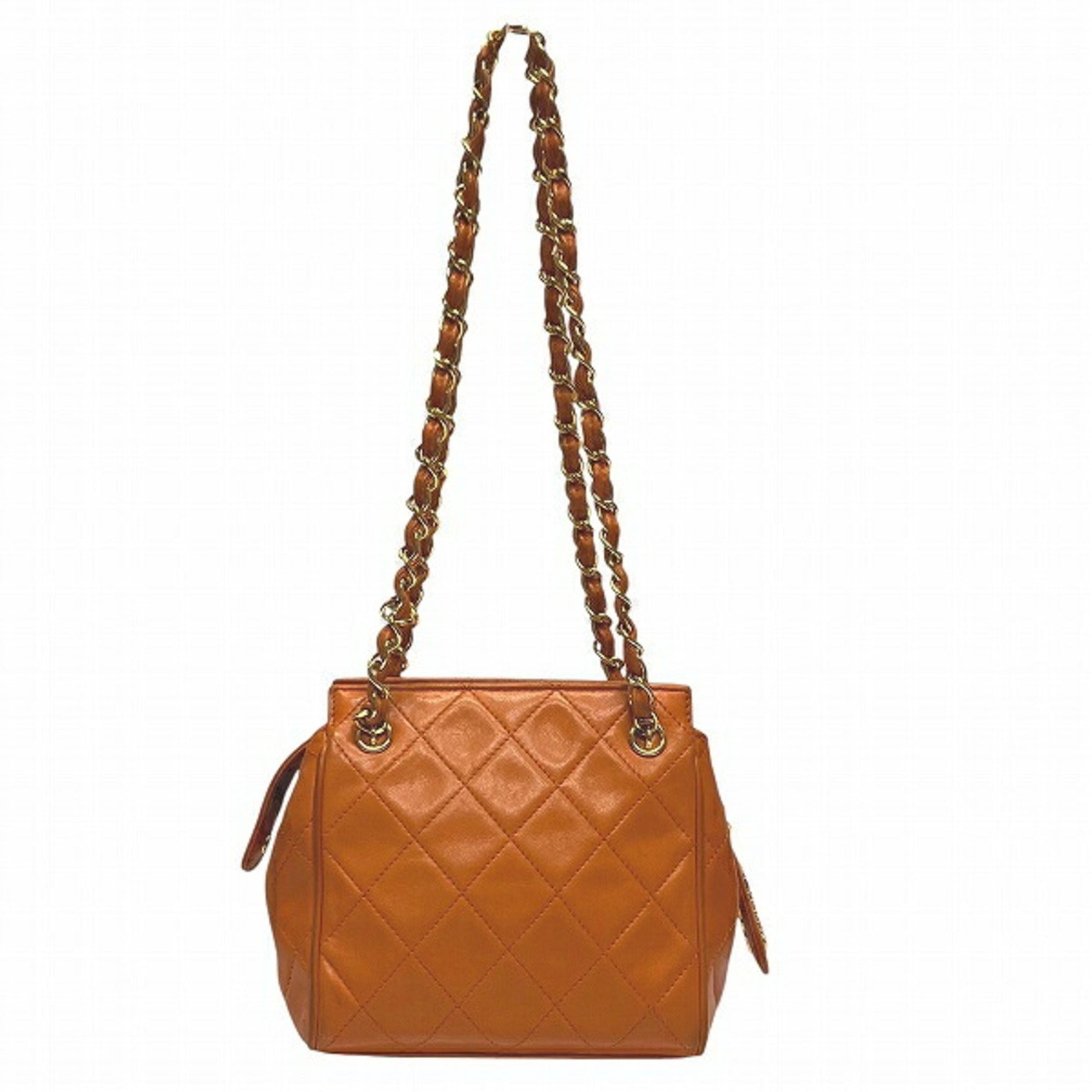 CHANEL Matelasse Lambskin Chain Shoulder Bag