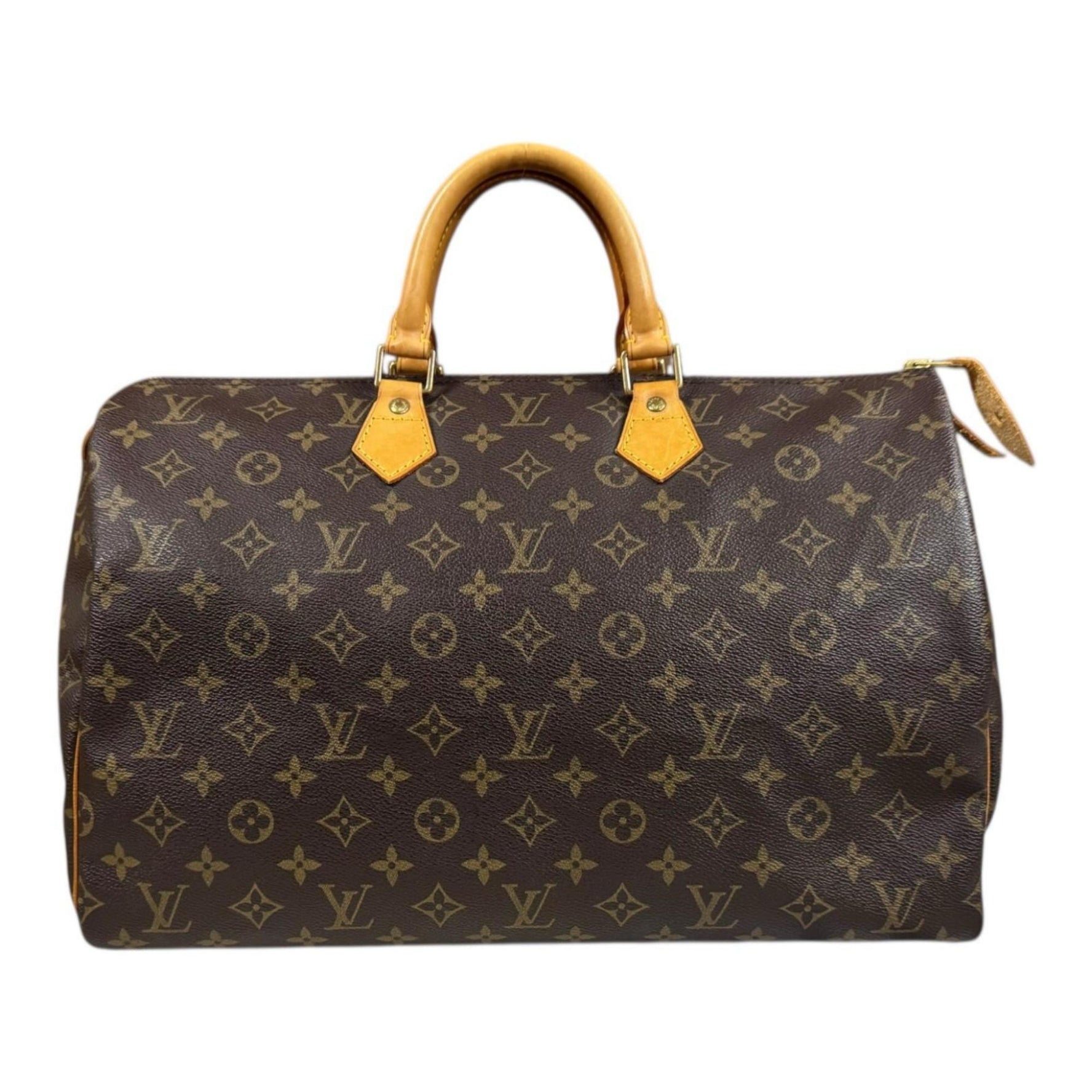 Louis Vuitton Speedy 40 Monogram Canvas Handbag Brown LOUIS VUITTON