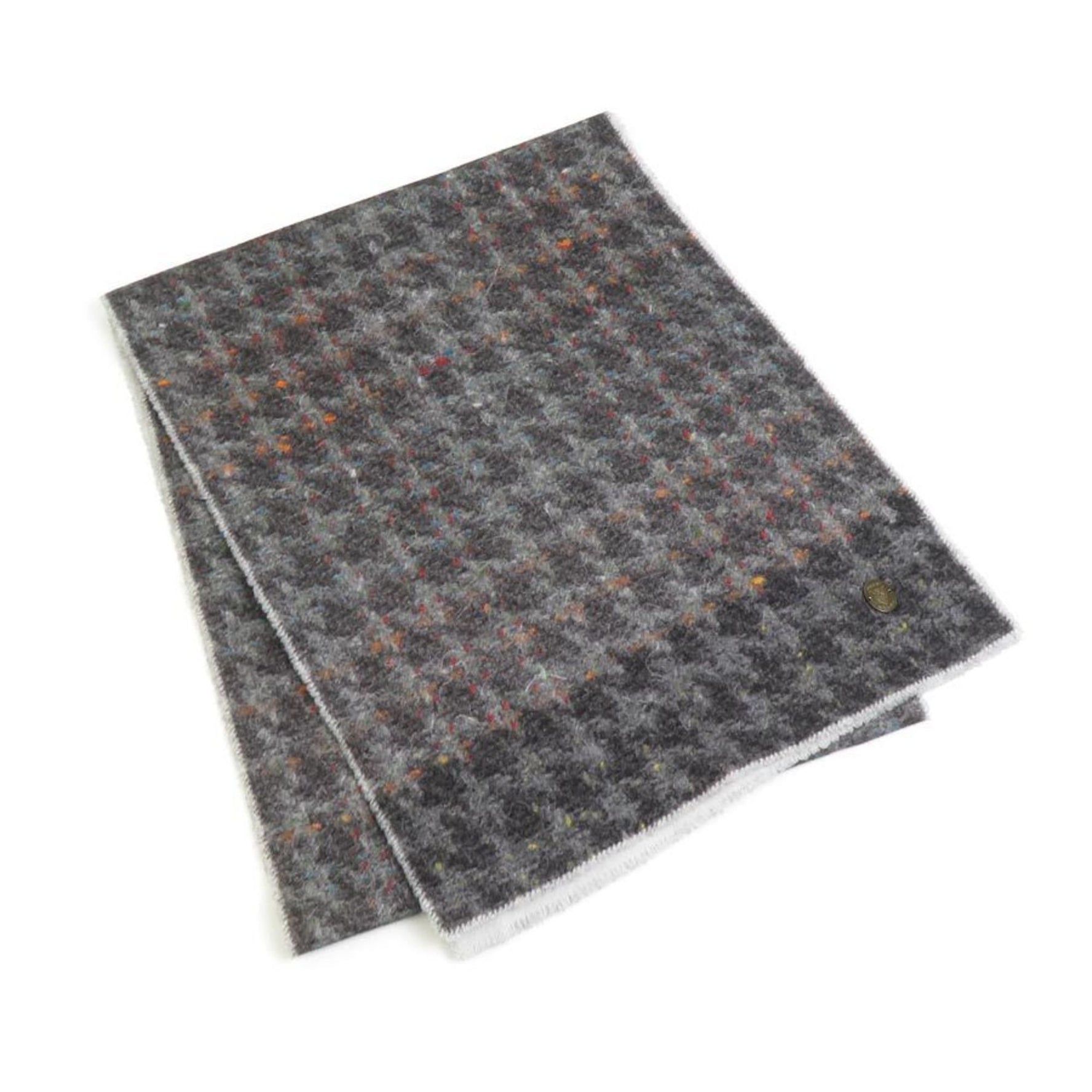 GUCCI Scarf Wool Cashmere Grey Multicolor Men's