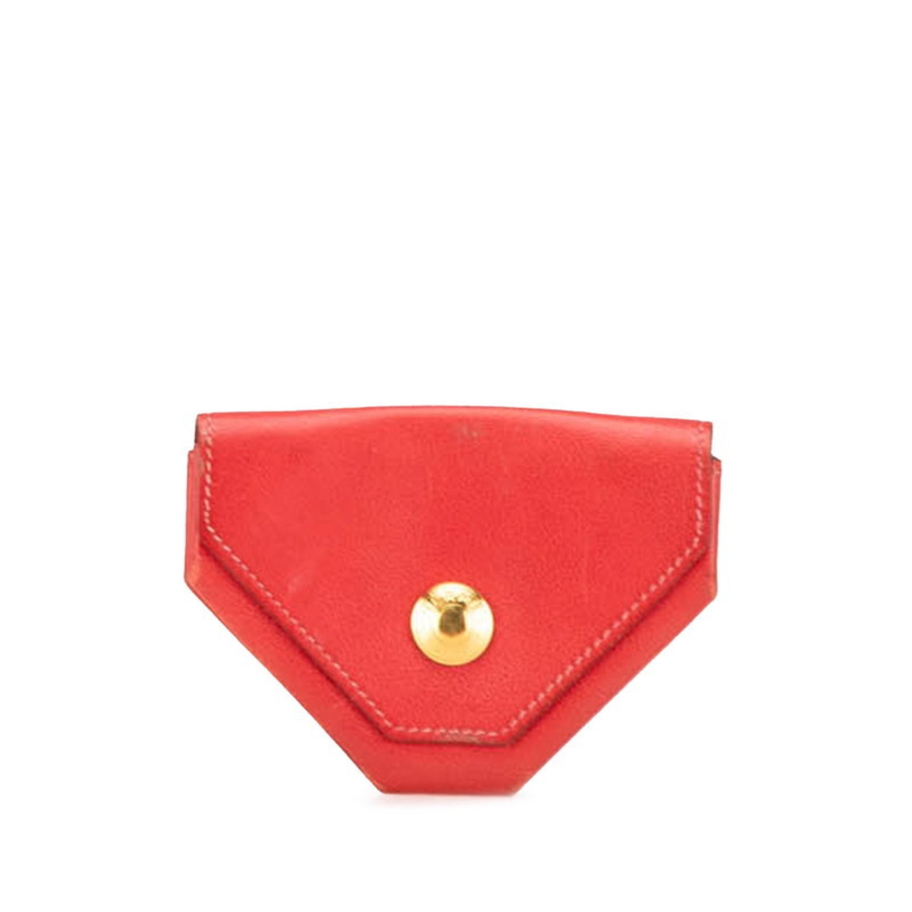 Hermes Calan Yuit Coin Case, Red Swift