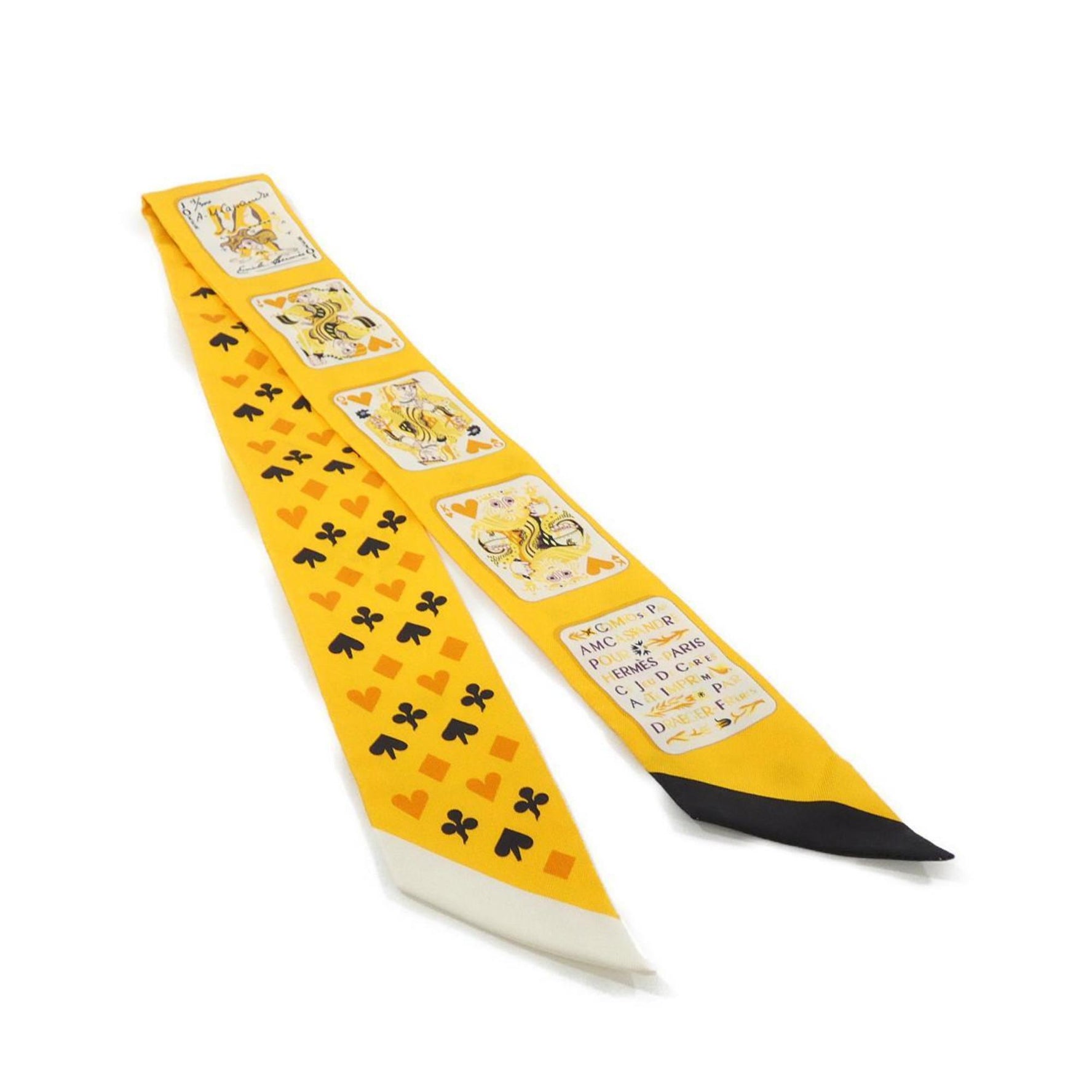 Hermes JEU DE CARTES Twilly Scarf