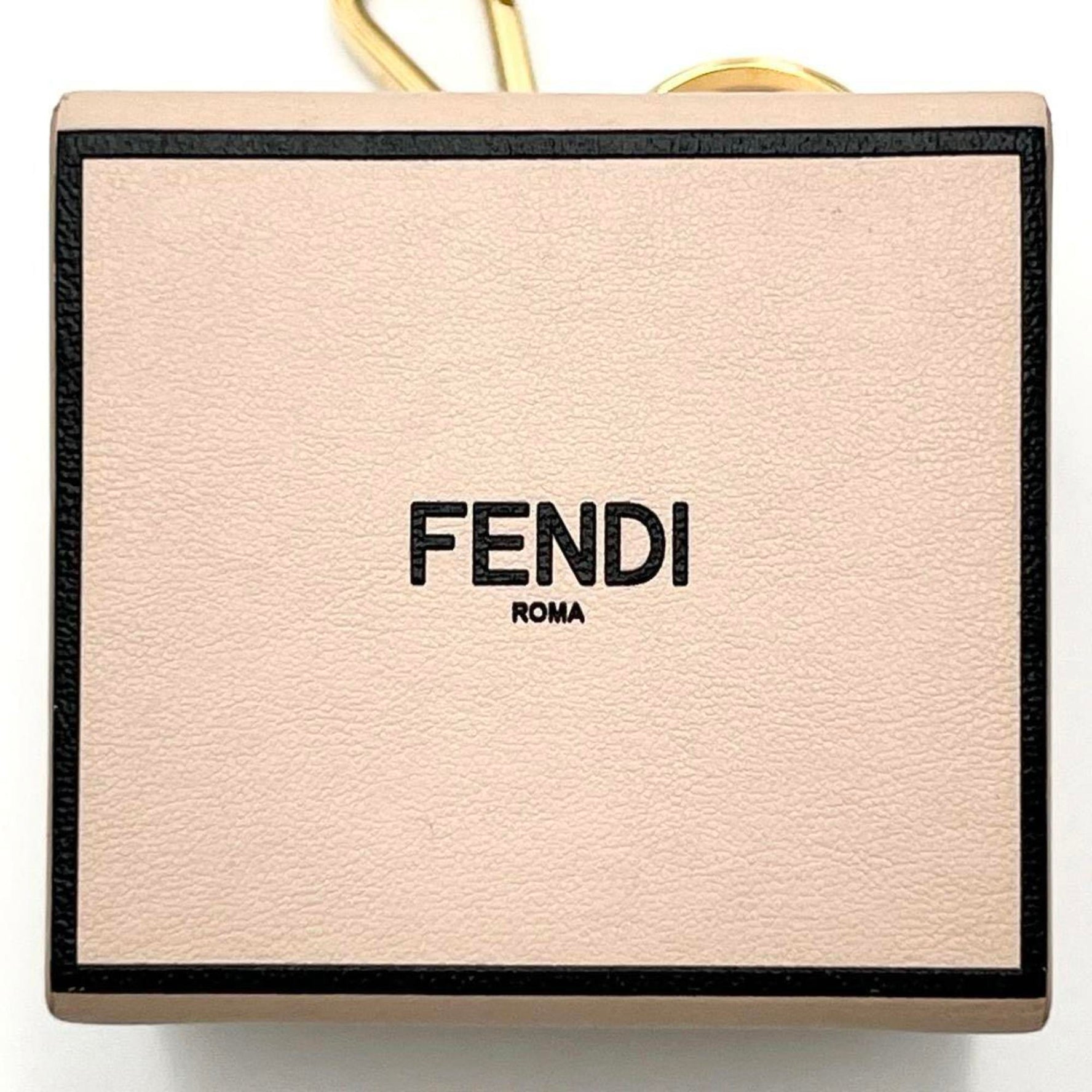 FENDI Box Charm Key Holder Ring