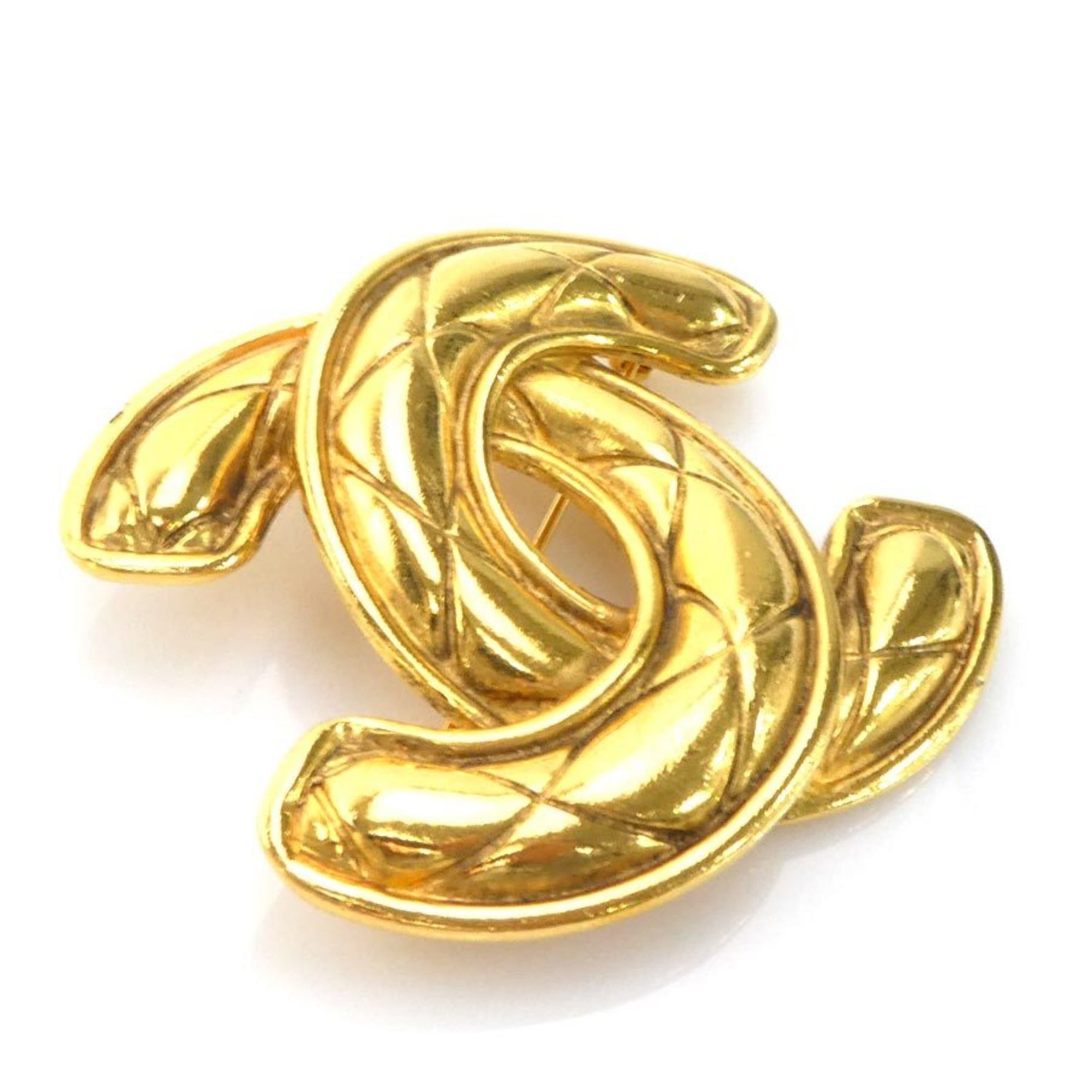 CHANEL Brooch Coco Mark Metal