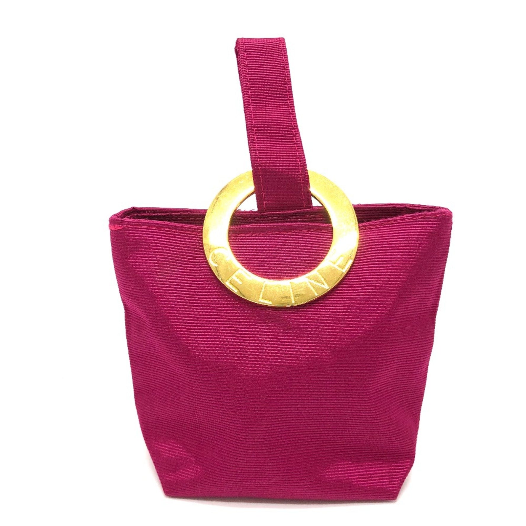 CELINE Circle logo Bag Cosmetics Pouch GoldHardware
