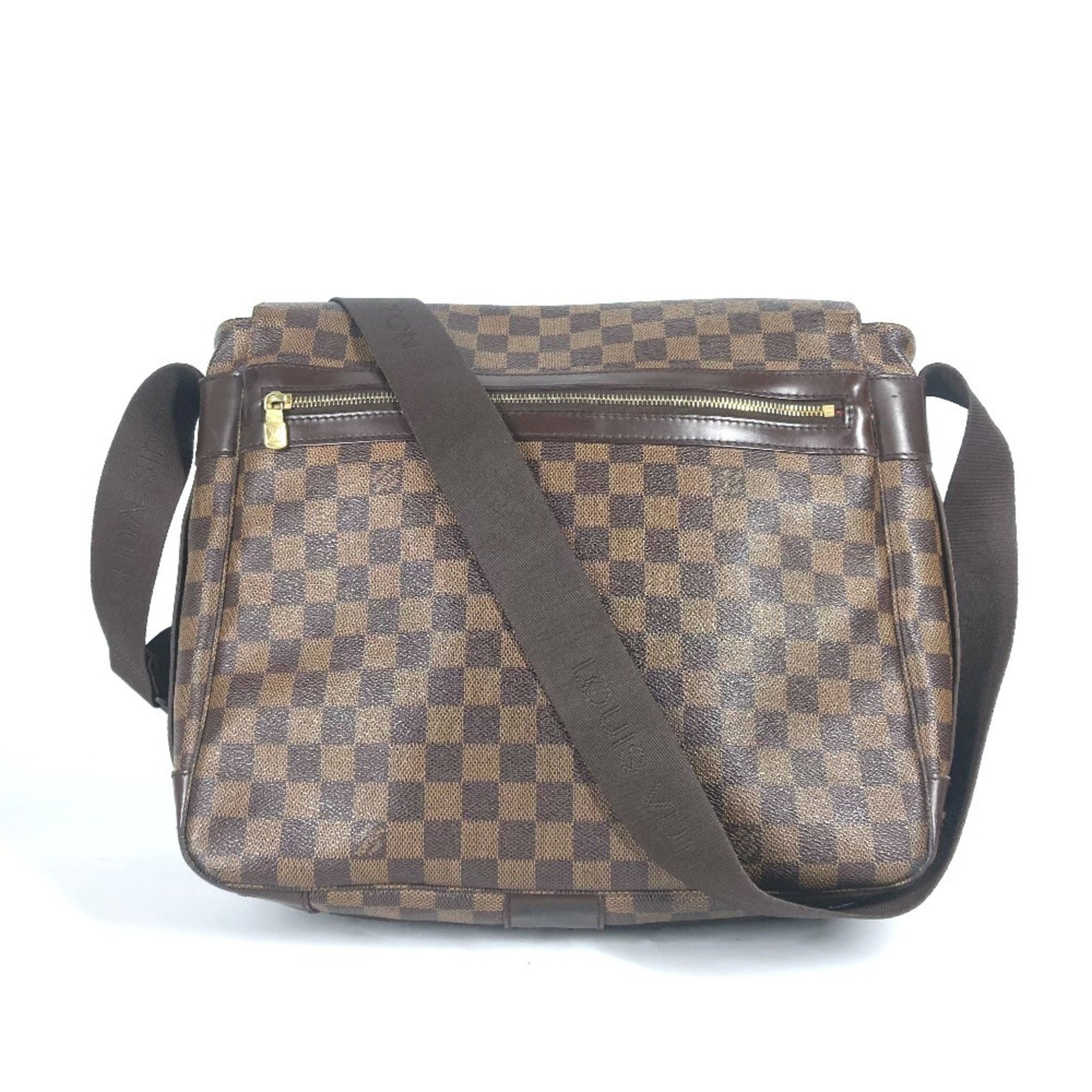 Louis Vuitton Damier Bastille Flap Shoulder Bag Canvas Men's Ebene Brown