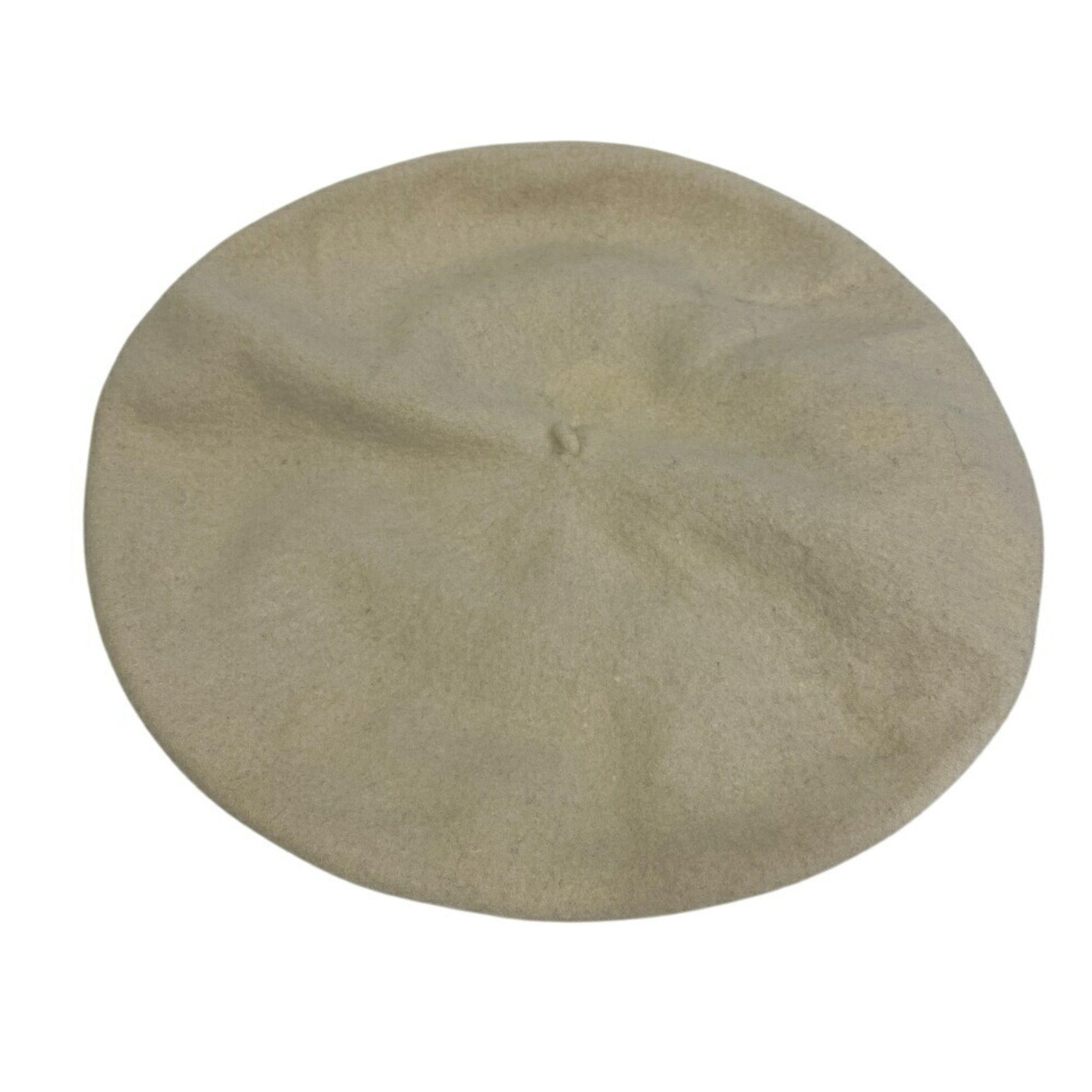 CHANEL Coco Mark Embroidered Beret White