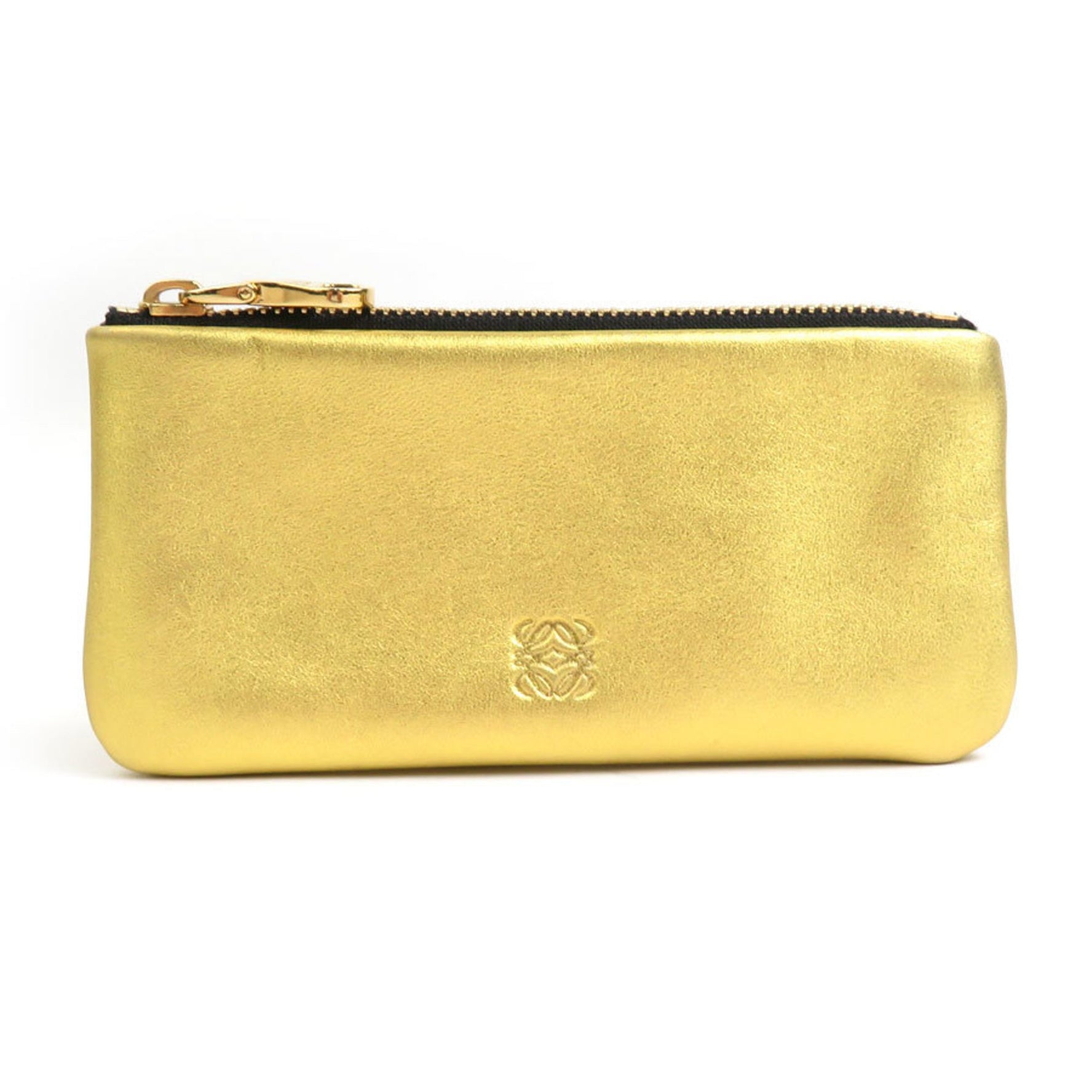 LOEWE Key Case Anagram Leather Metal