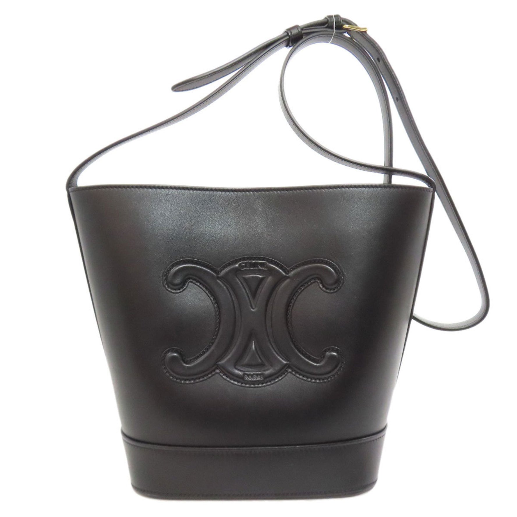 CELINE Small Bucket Cuir Shoulder Bag in Calf Leather