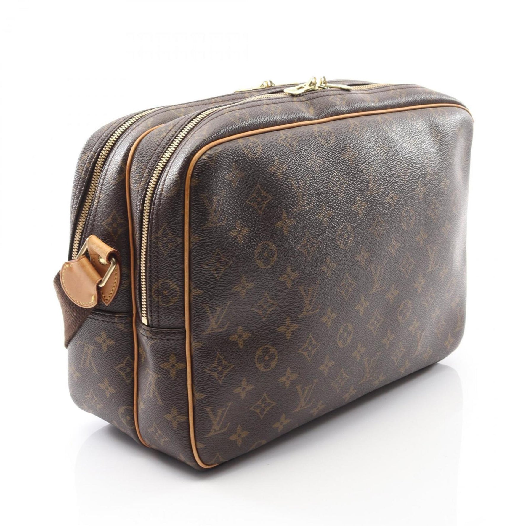 Louis Vuitton Reporter GM Shoulder Bag, Coated Canvas and Leather, Monogram, Brown