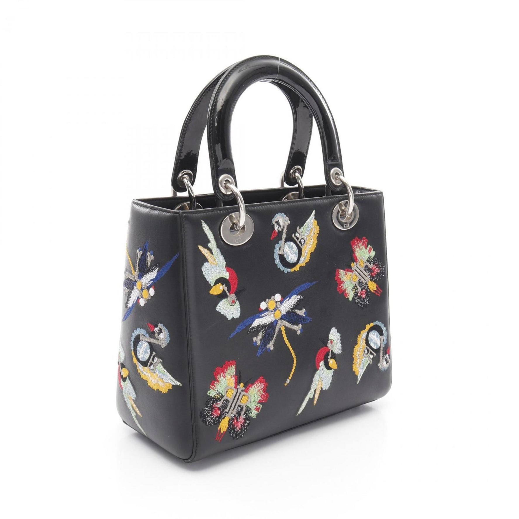 Christian Dior Dior Lady handbag in calfskin leather with enamel