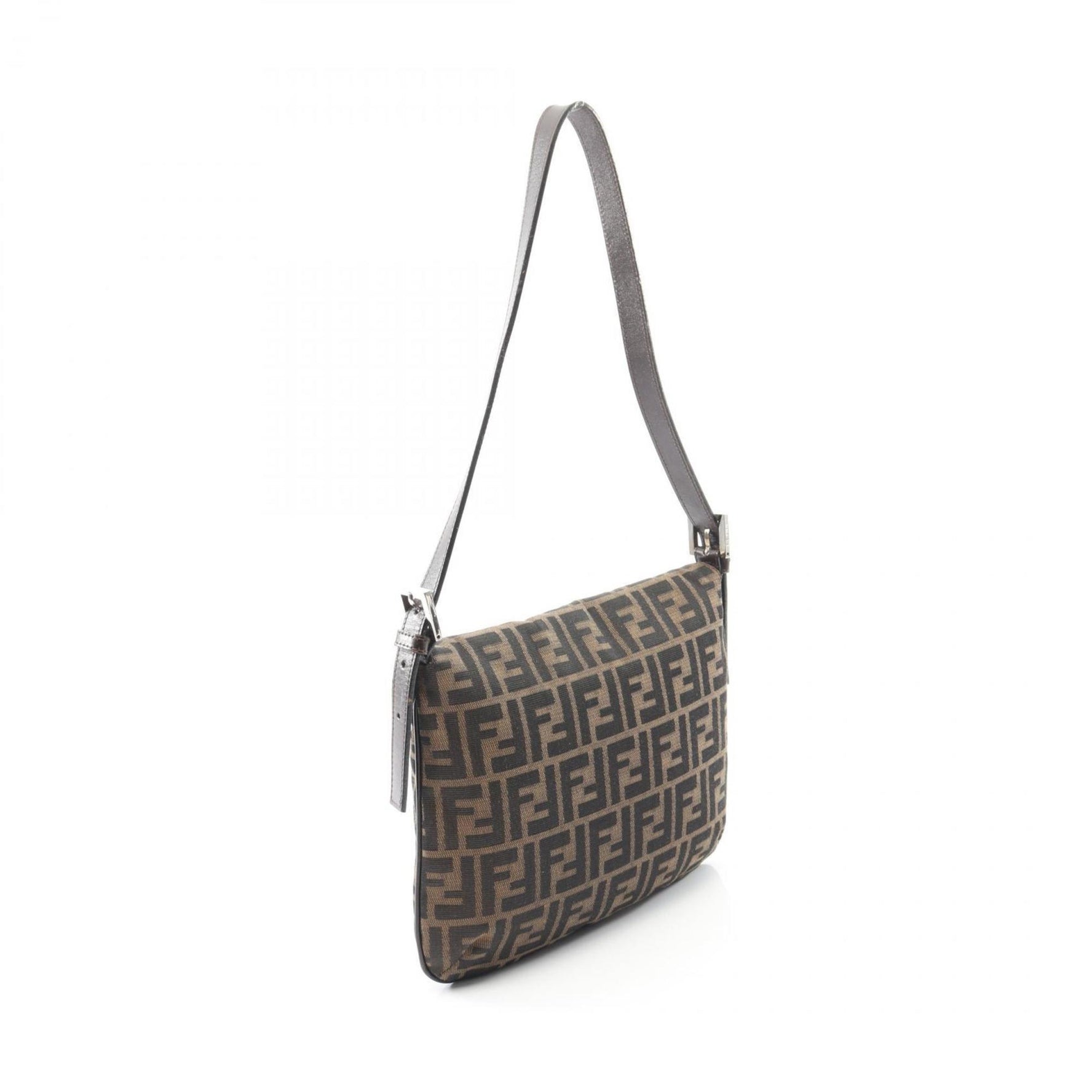 Fendi shoulder bag, canvas and leather