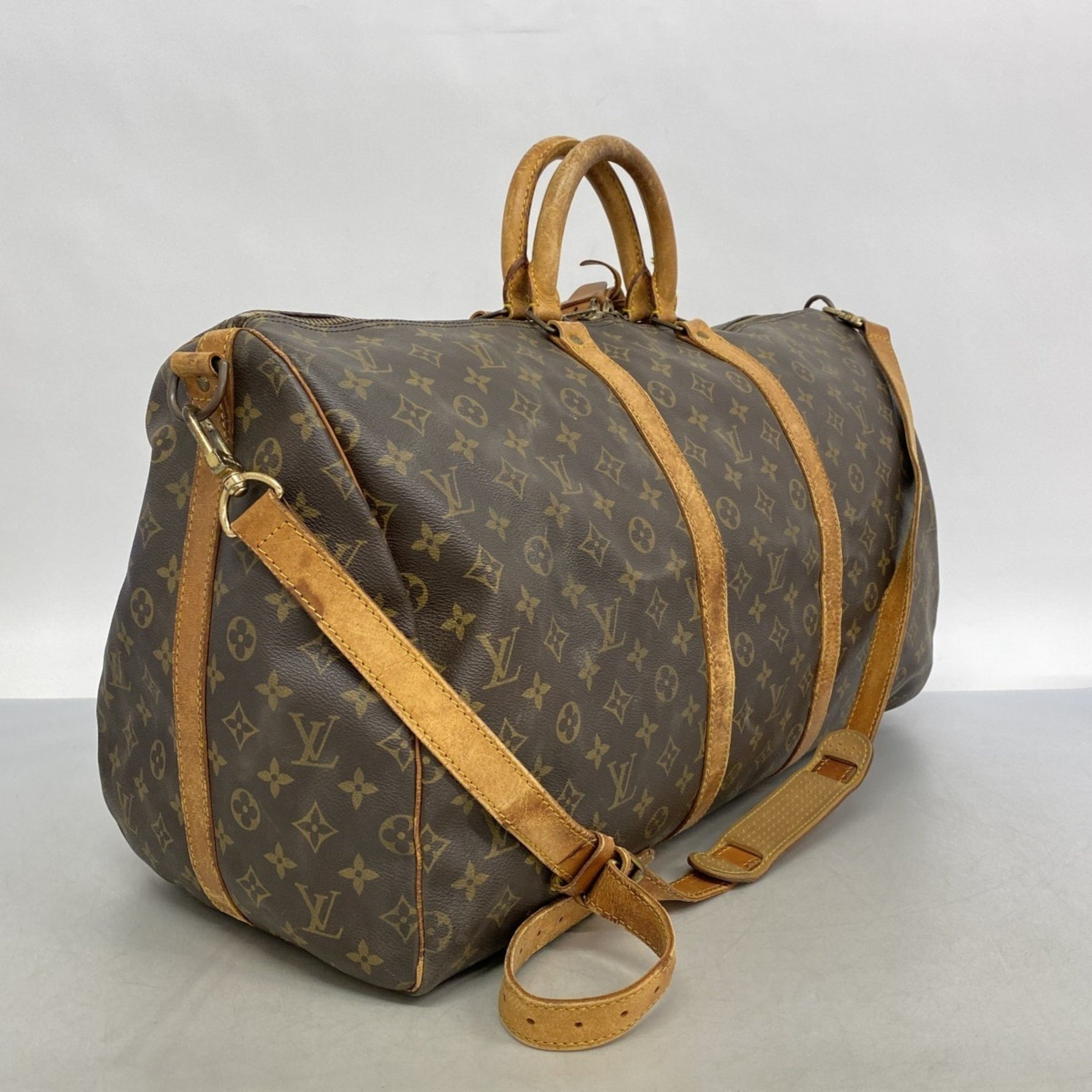 Louis Vuitton Monogram Keepall Bandouliere 55 Boston Bag Men's/Women's