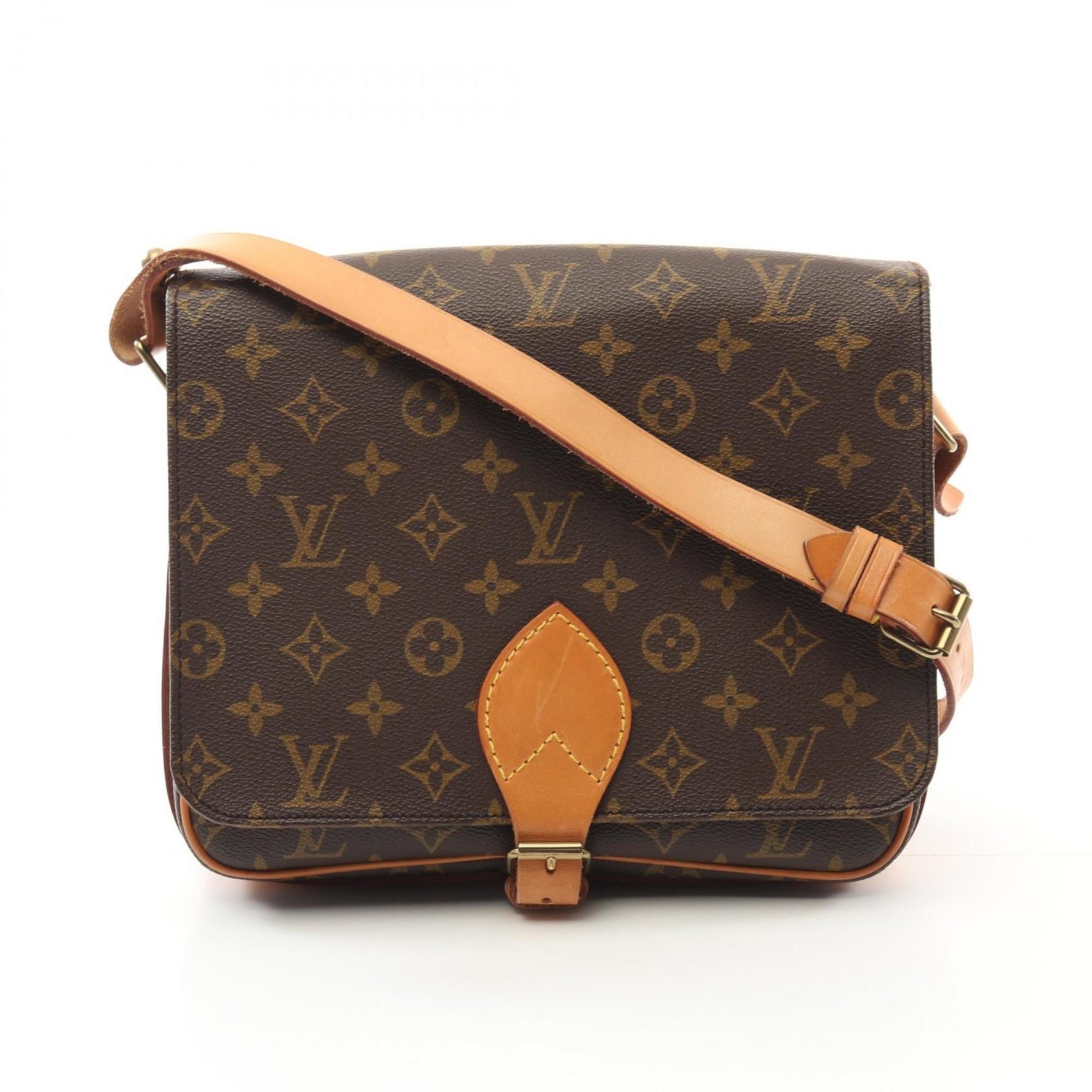 Louis Vuitton Cartesier GM Shoulder Bag Coated Canvas Leather Monogram