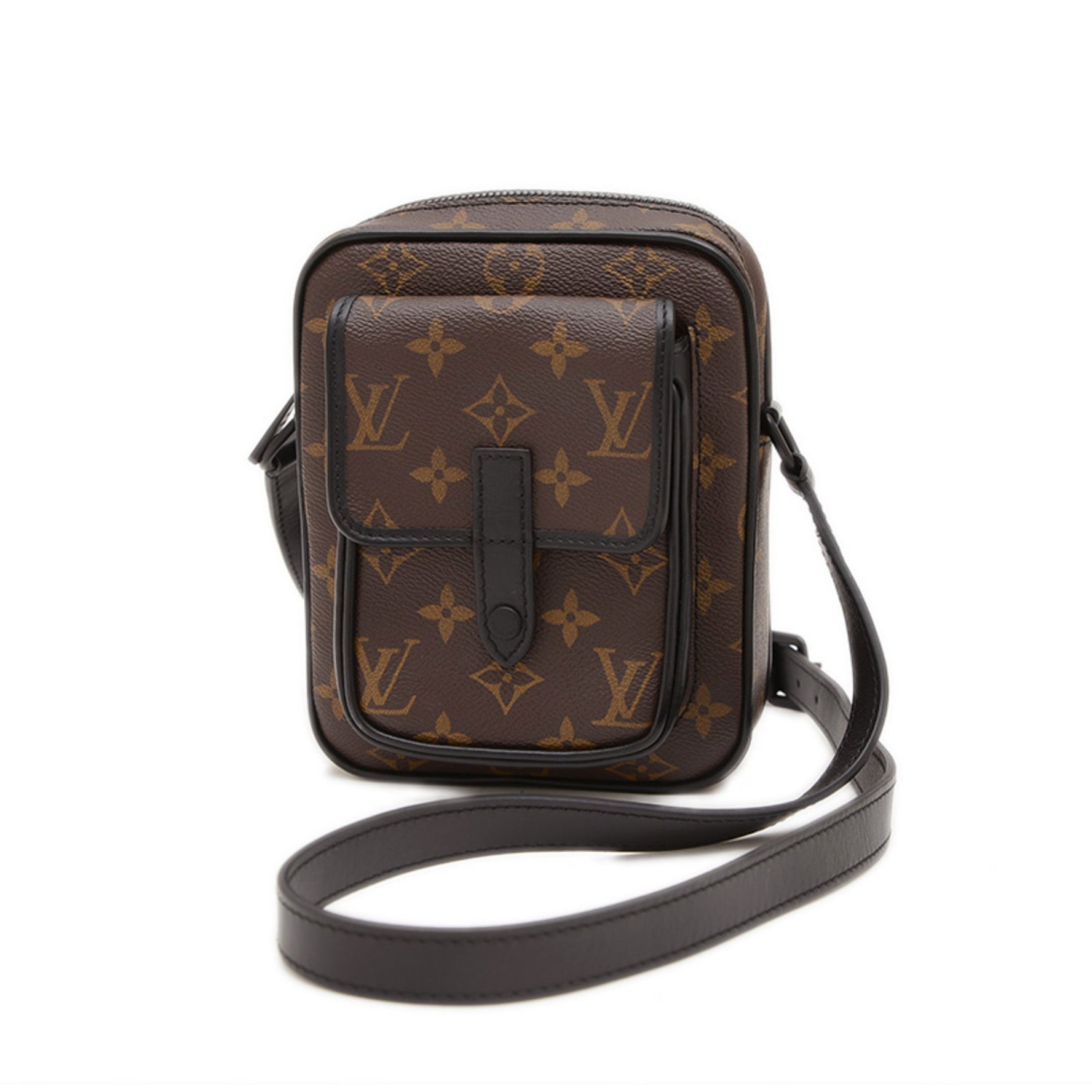 Louis Vuitton Monogram Macassar Christopher Wearable Wallet Shoulder Bag