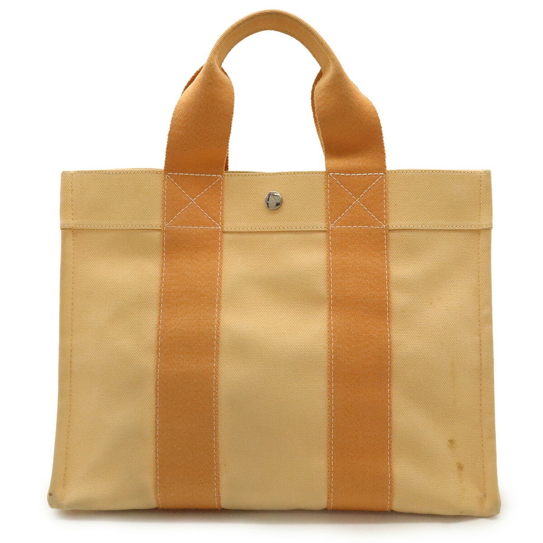 HERMES Coquillage PM Bora Tote Bag Handbag Canvas Pastel