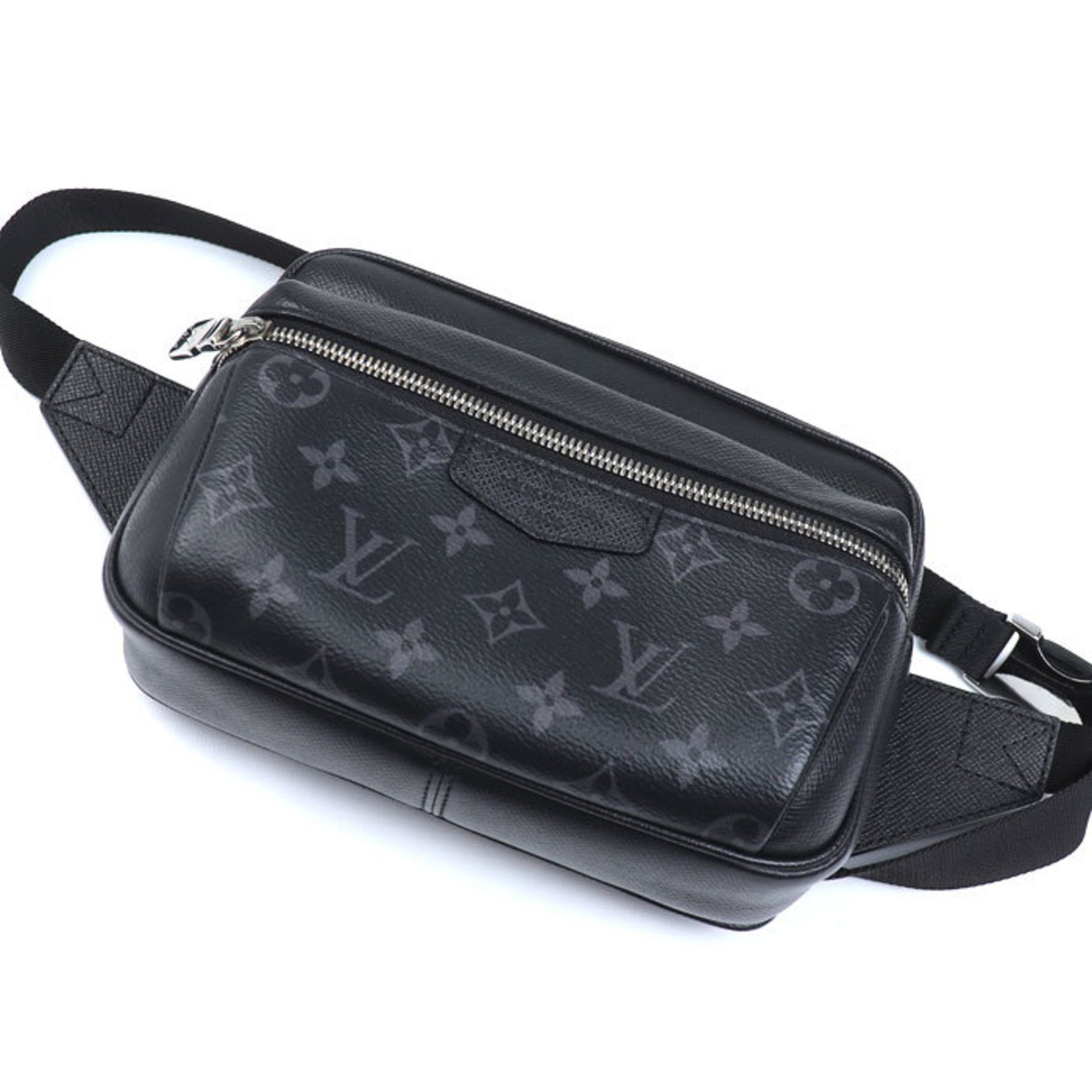LOUIS VUITTON Taiga Rama Bum Bag, Outdoor Body Black