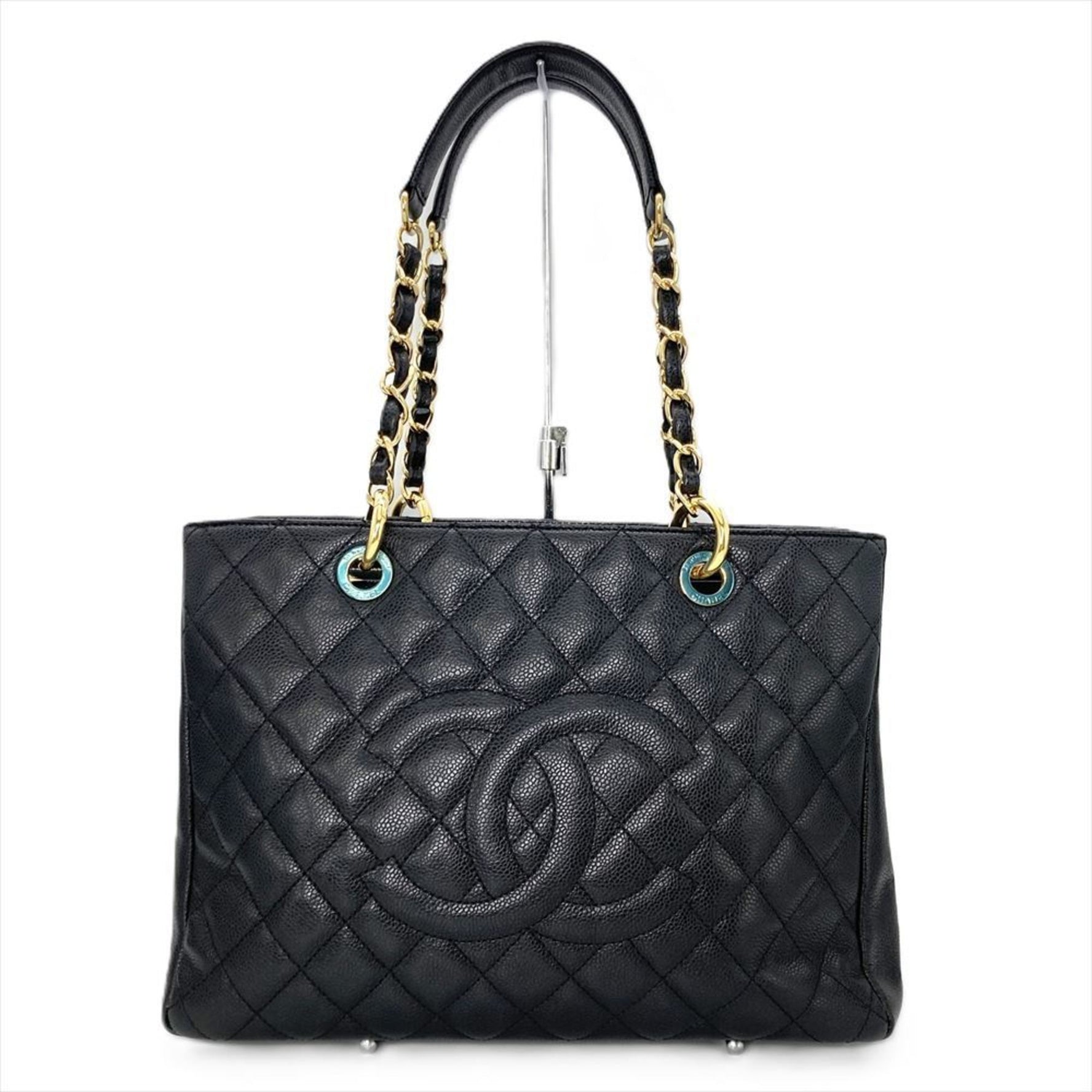 CHANEL Matelasse Grand GST Tote Bag Caviar Skin Coco Mark
