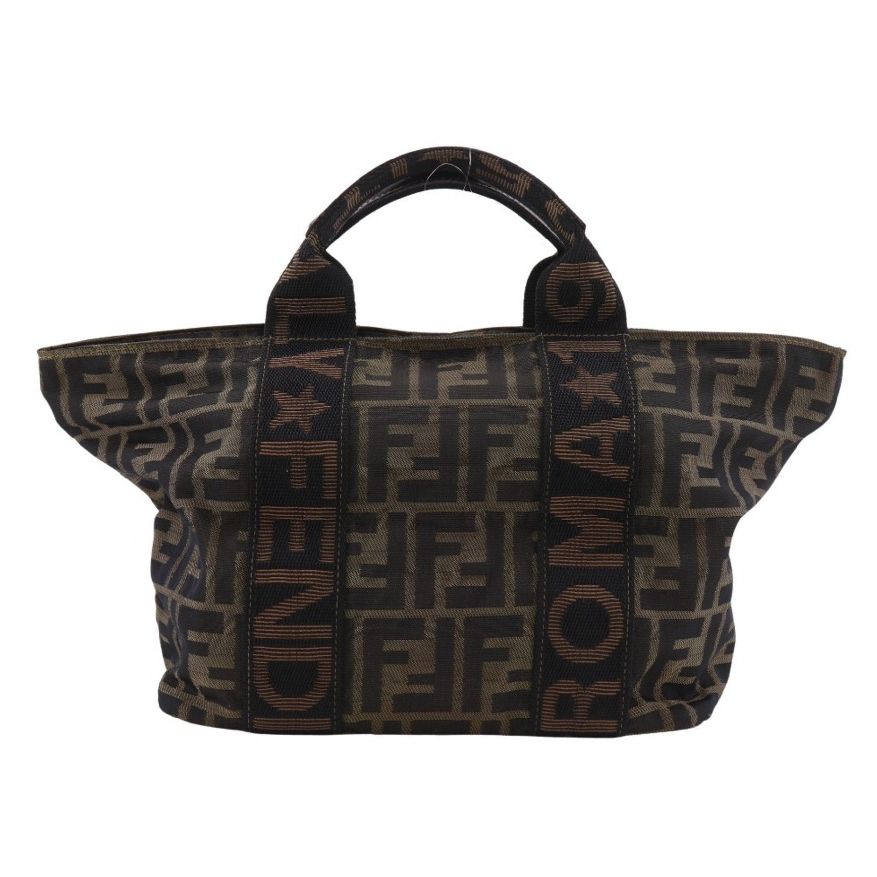 FENDI Zucca handbag in nylon canvas, size