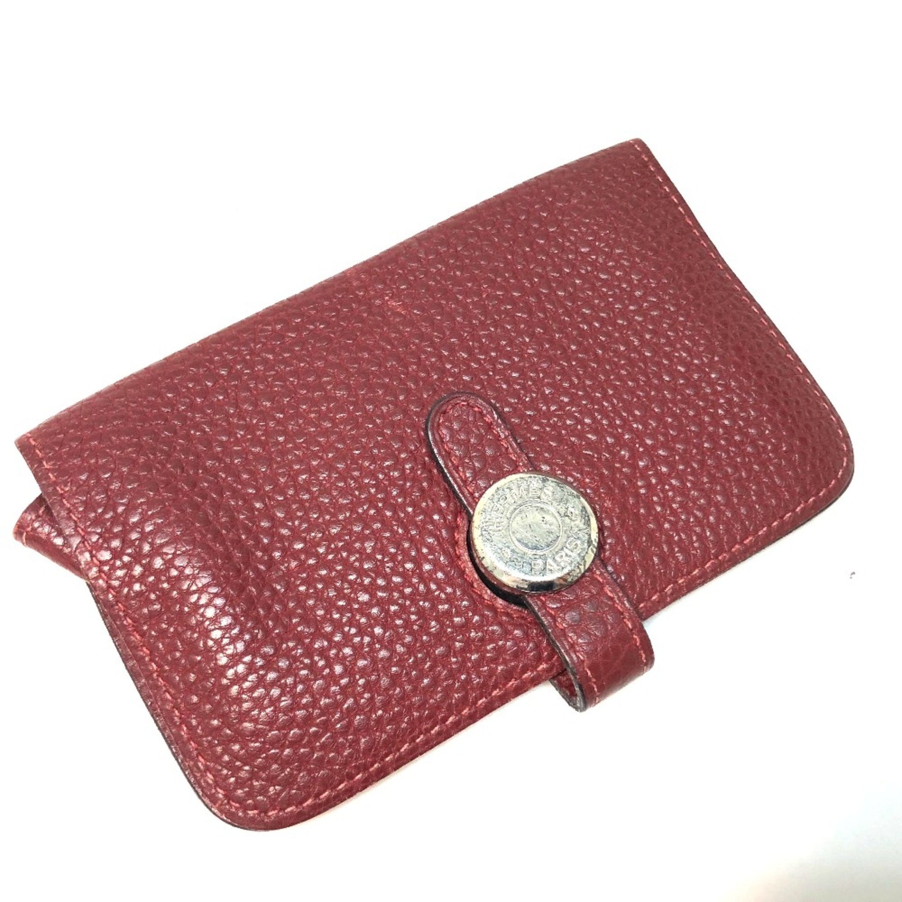 Hermes Coin Compartment coin purse Rouge Ash