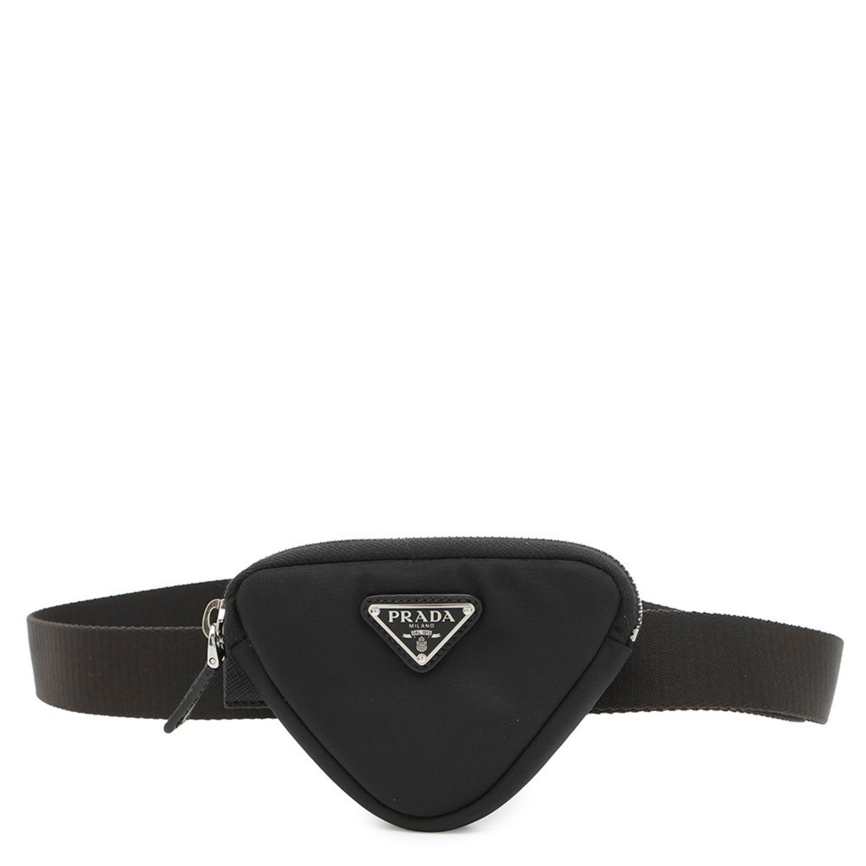 Prada Waist Pouch Triangle Nylon 2CN087 PRADA Black