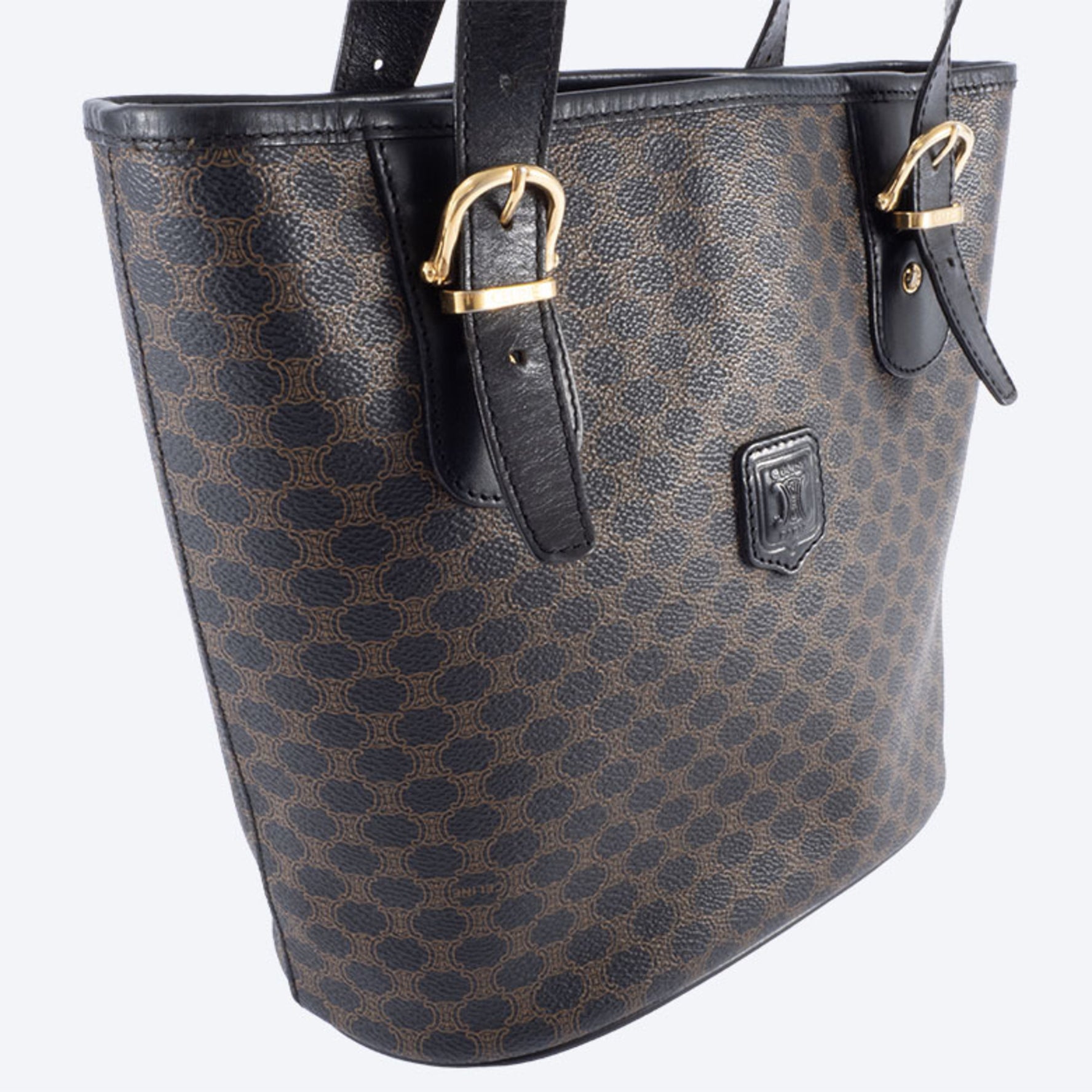 Celine Macadam Tote Bag in PVC/Leather, Old Blazon