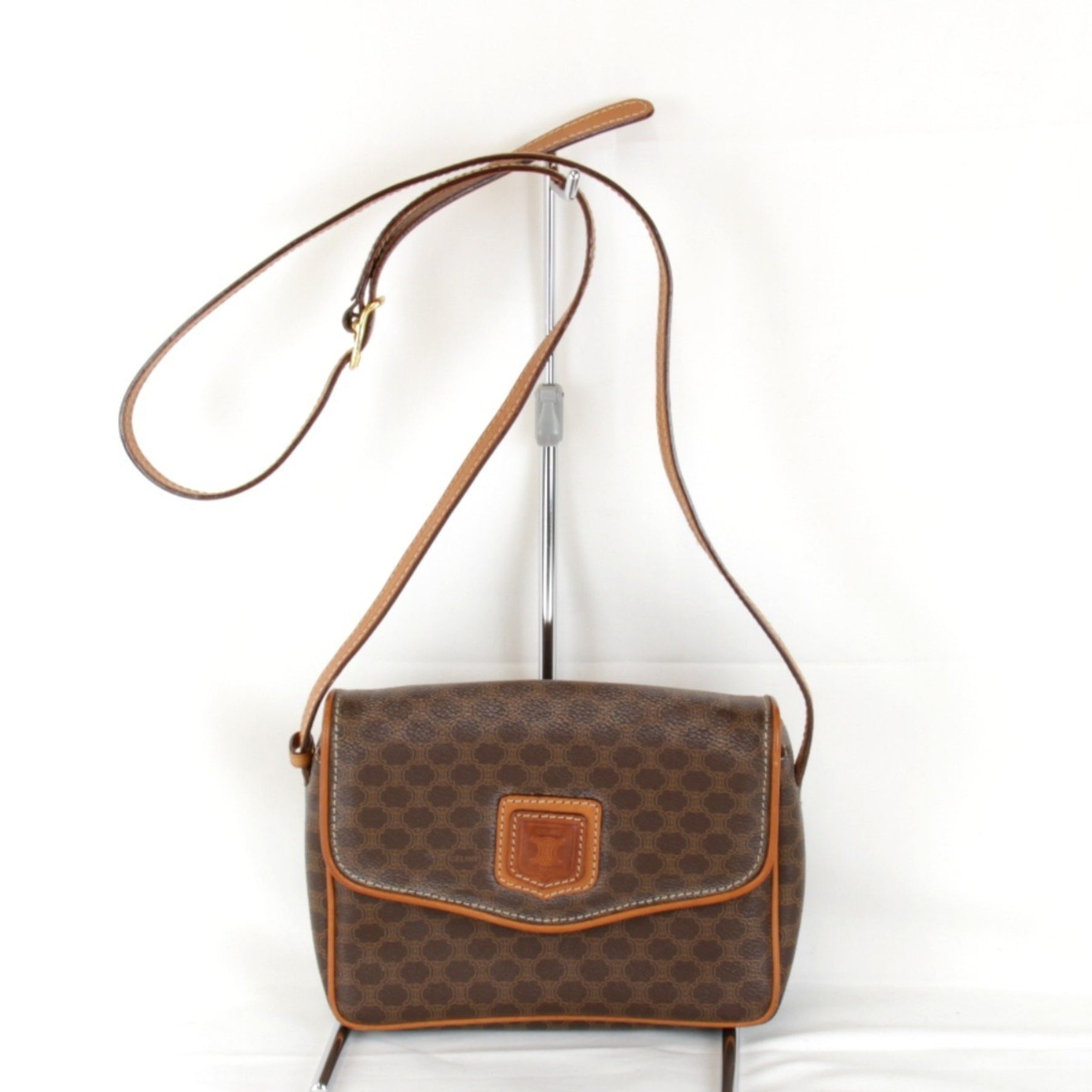 CELINE Macadam shoulder bag in PVC leather