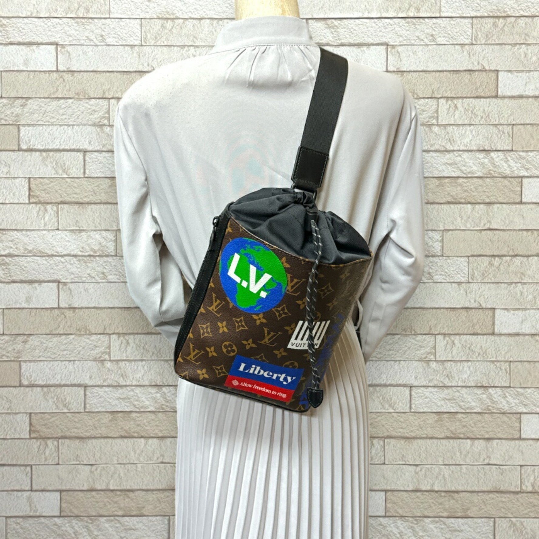 Louis Vuitton Chalk Sling Bag Monogram Body Canvas Unisex