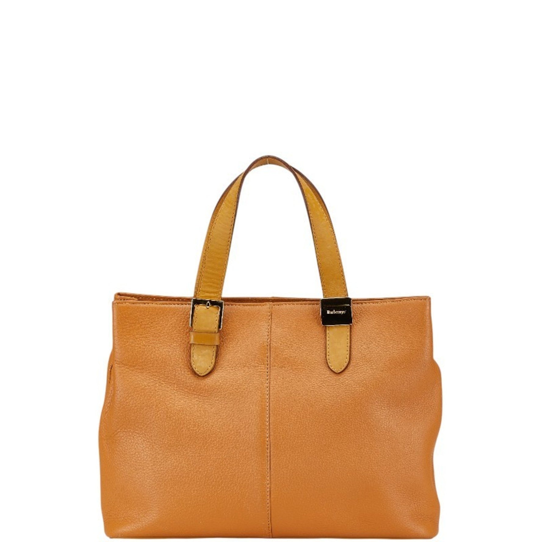 Burberry Nova Check Shadow Horse Handbag in Camel and Brown Leather