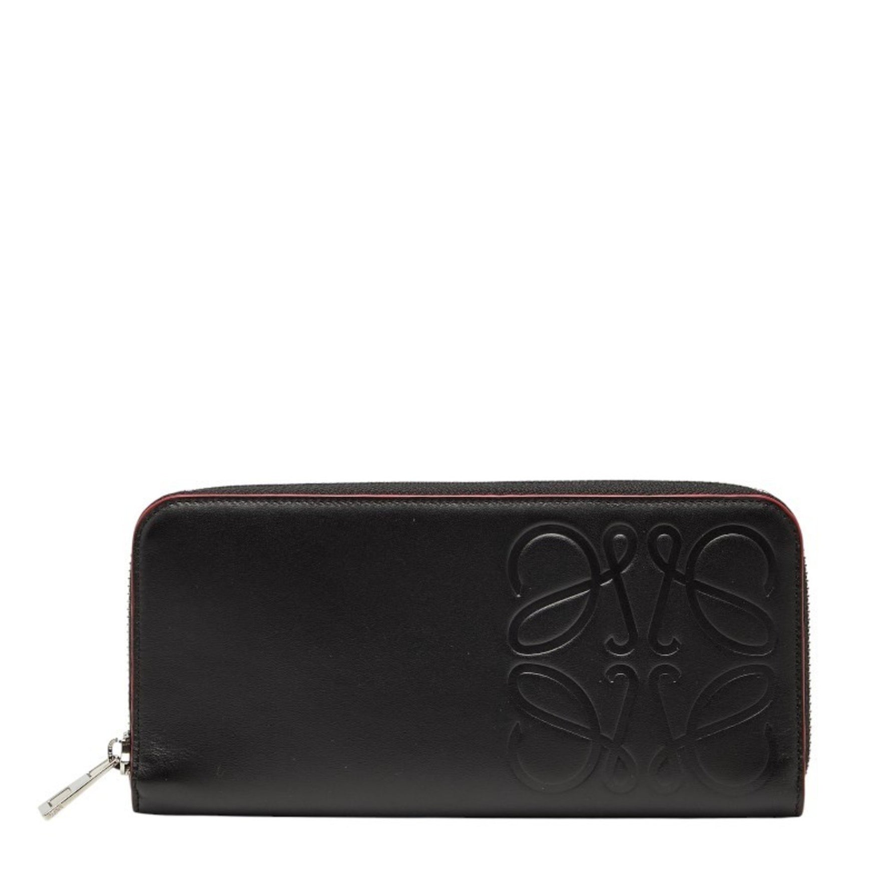 LOEWE Anagram Long Wallet with Round Zipper, Leather