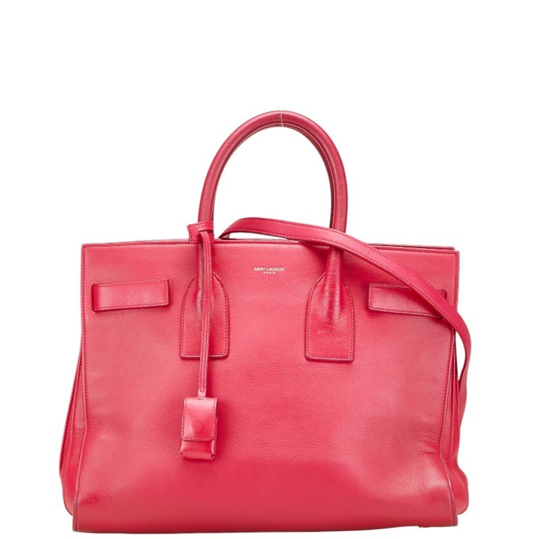 Saint Laurent logo shoulder bag/handbag, leather, SAINT LAURENT