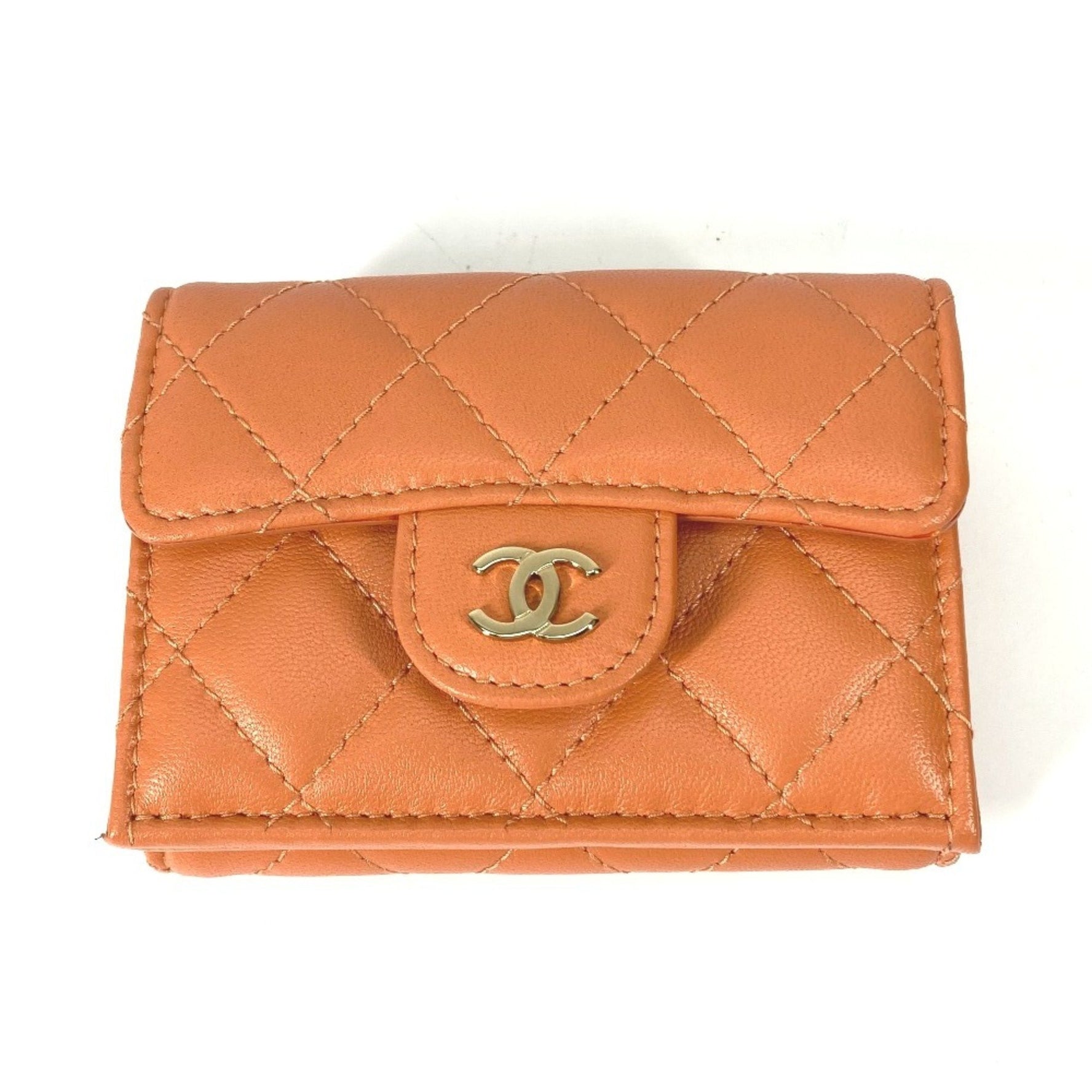 Chanel CC Mark Compact wallet Trifold wallet GoldHardware