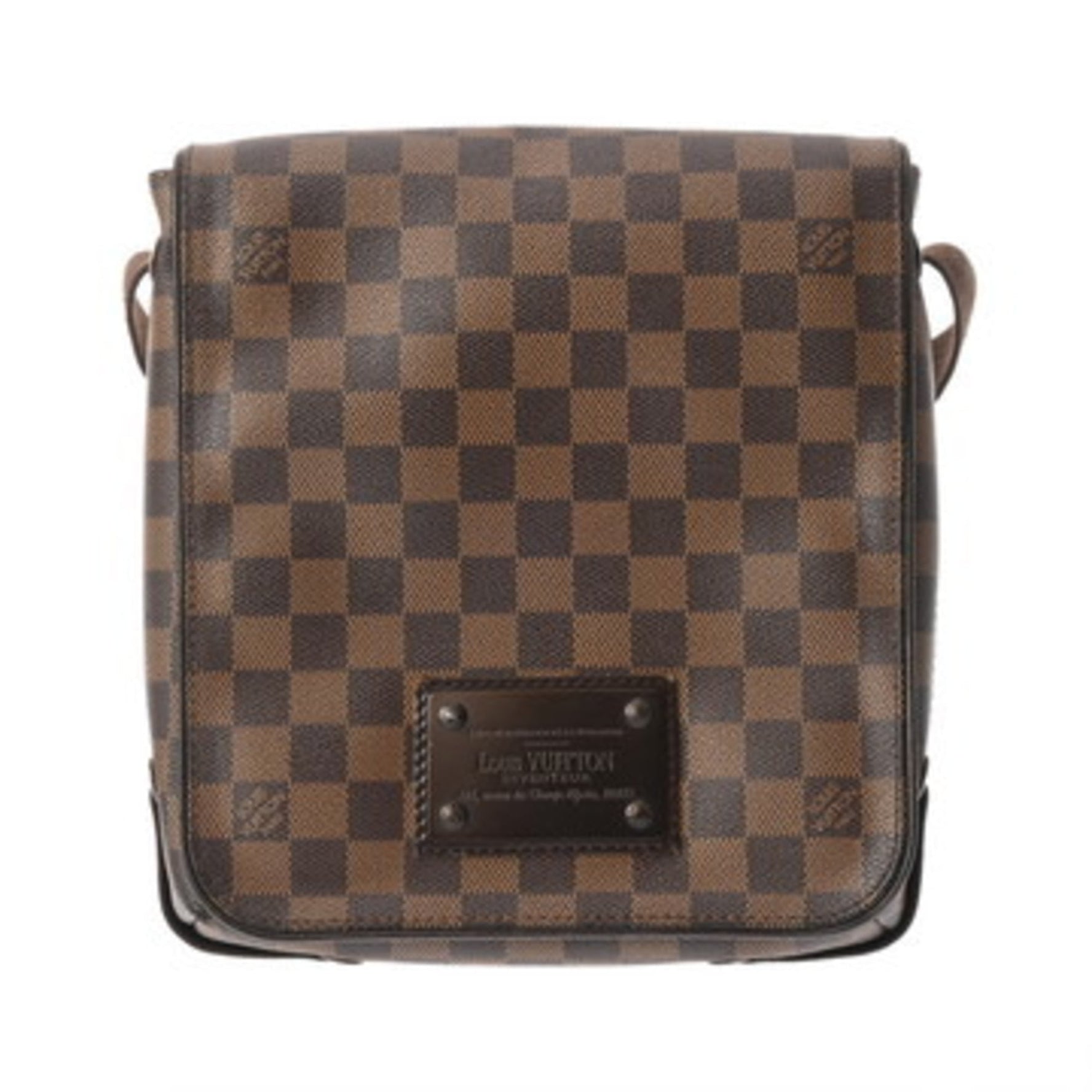 LOUIS VUITTON Damier Brooklyn PM Men's/Women's Canvas Shoulder Bag, Condition: B, Pre-owned, Ginzo