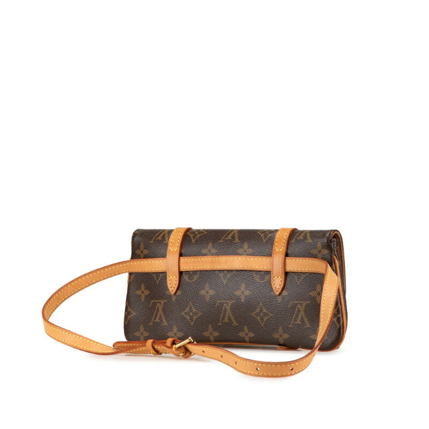 Louis Vuitton Monogram Pochette Marel Body Bag Waist PVC Leather