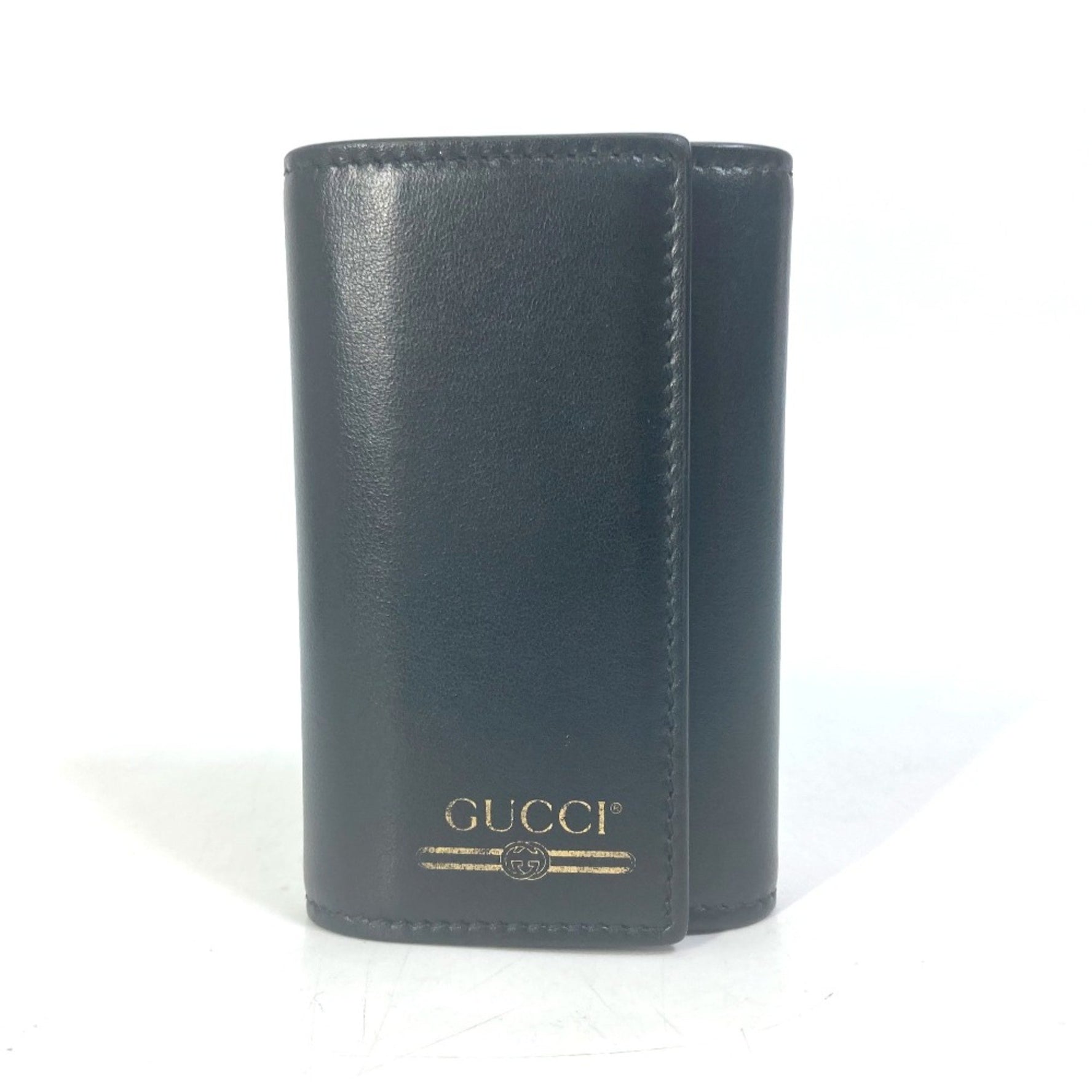 Gucci logo Key Case Gold