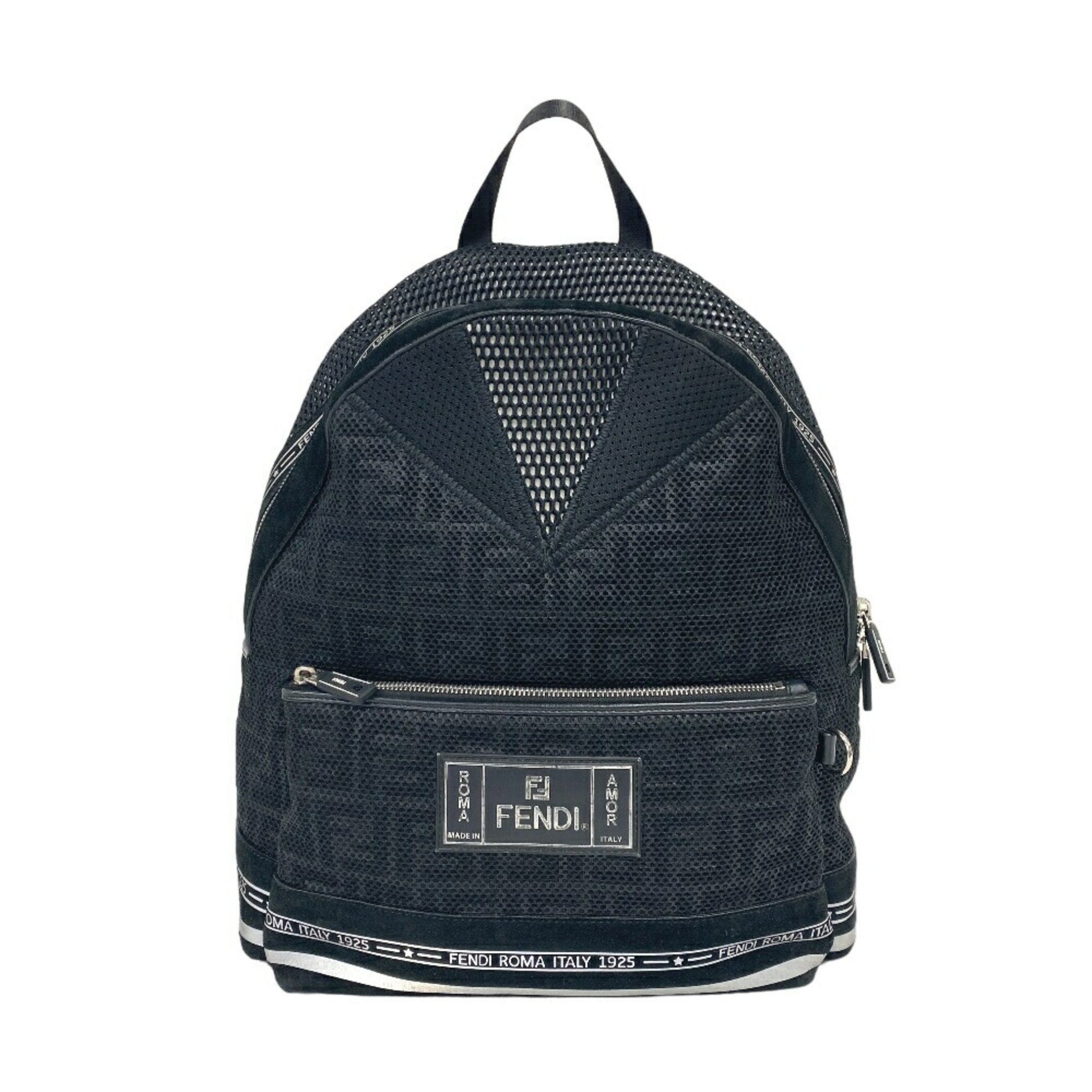 FENDI Zucca Mesh Backpack/Daypack Unisex