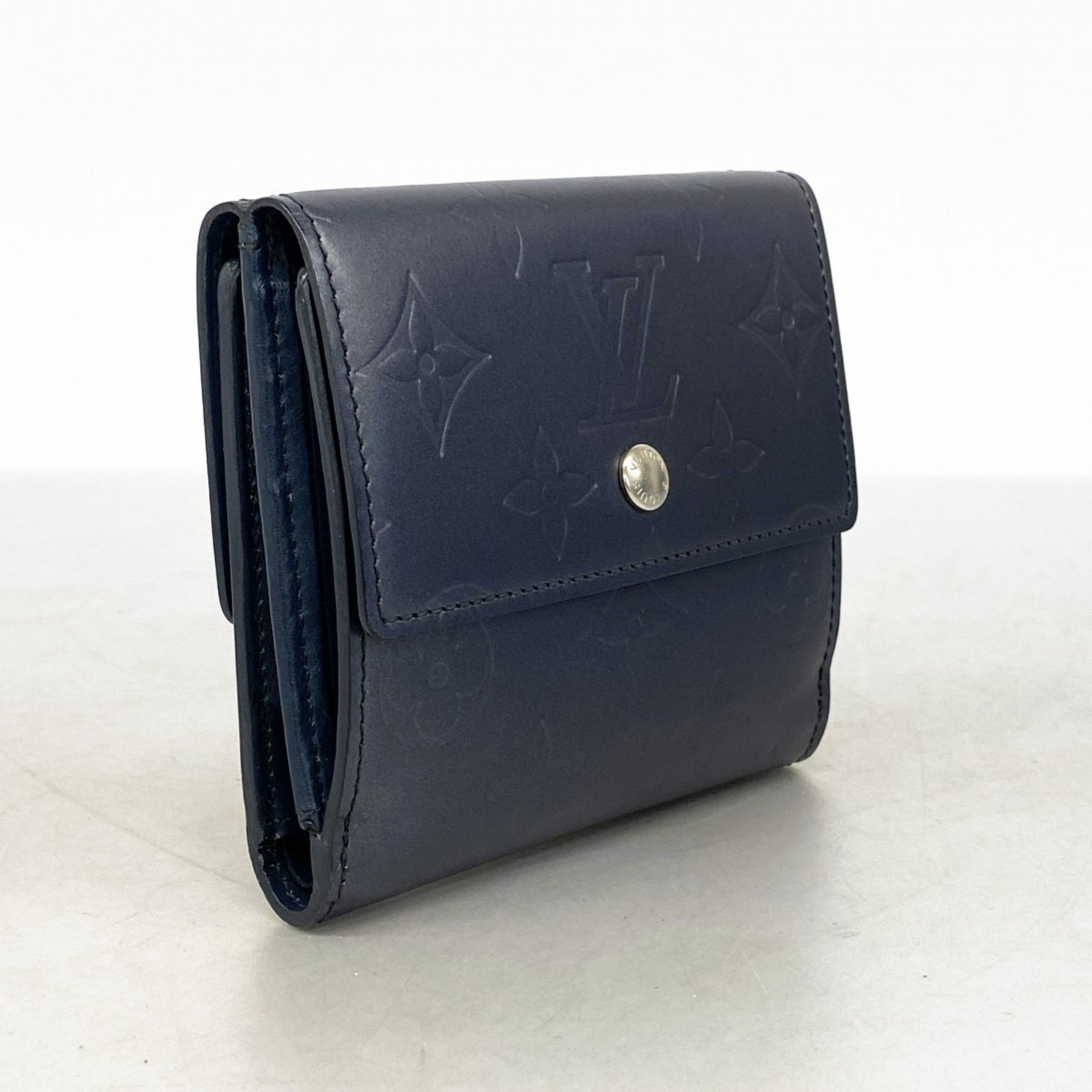 Louis Vuitton Monogram Matte Tri-fold Wallet Porte-Monnaie-Vieux Carte Credit