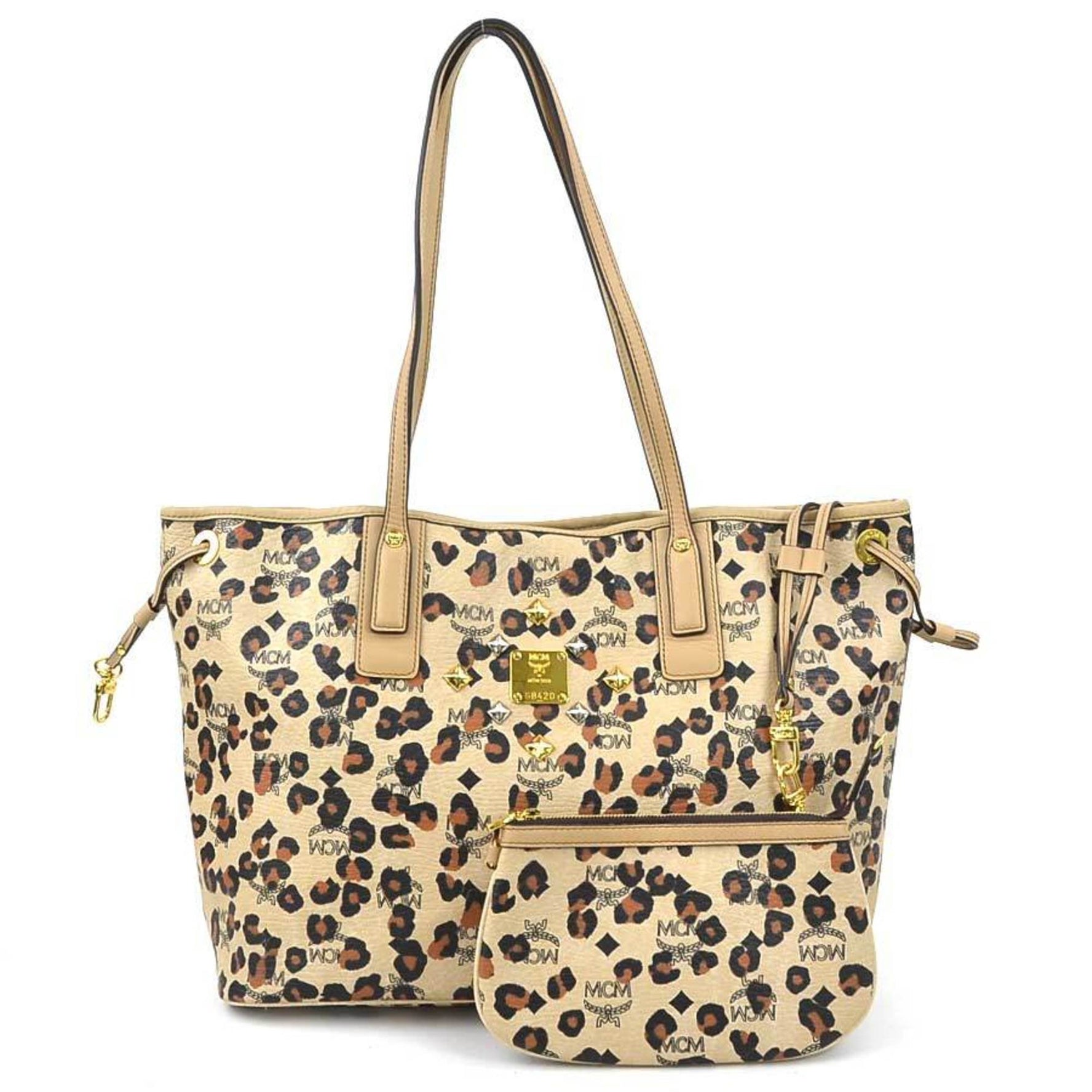 MCM shoulder bag tote Loveless collaboration leather men's
