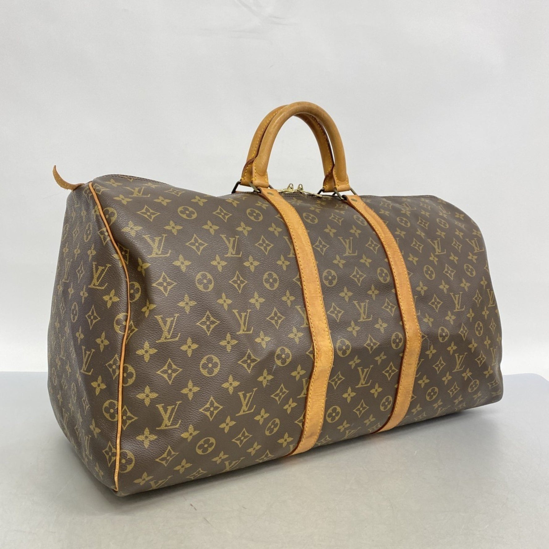 Louis Vuitton Monogram Keepall 55 Boston Bag Men's and