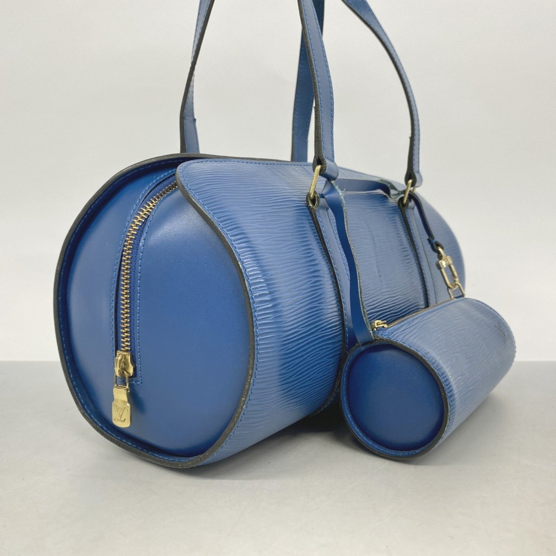 Louis Vuitton Epi Soufflot Handbag Toledo Blue
