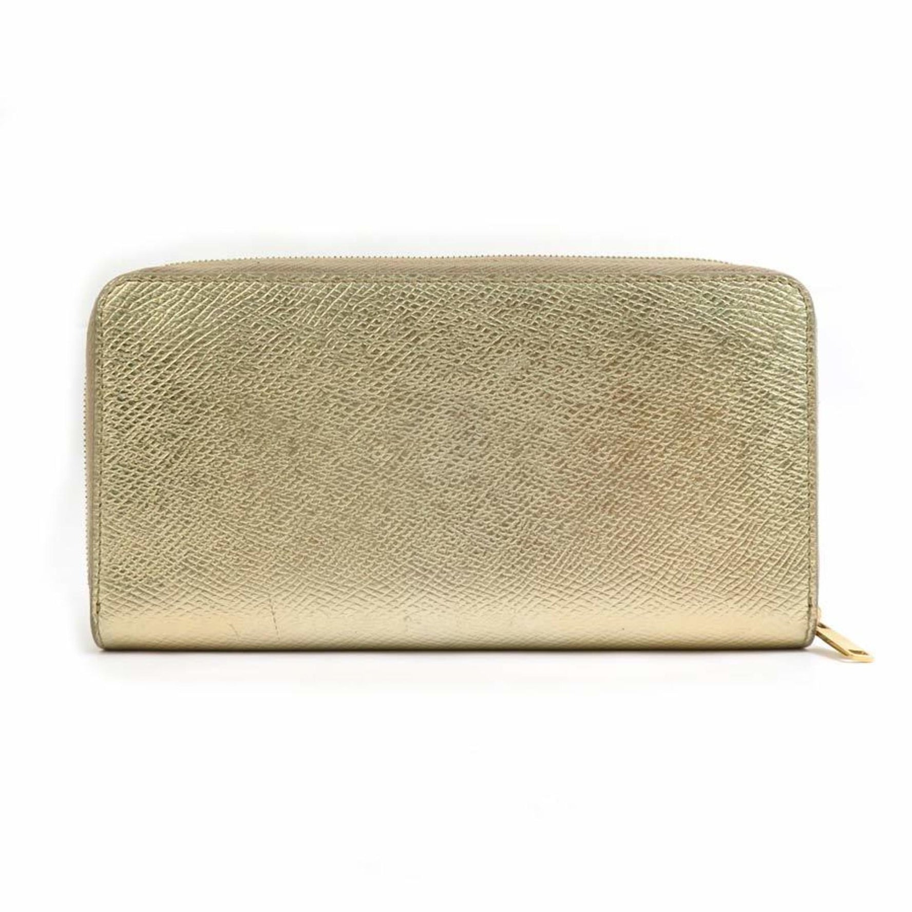 CELINE Round Long Wallet Leather Men's