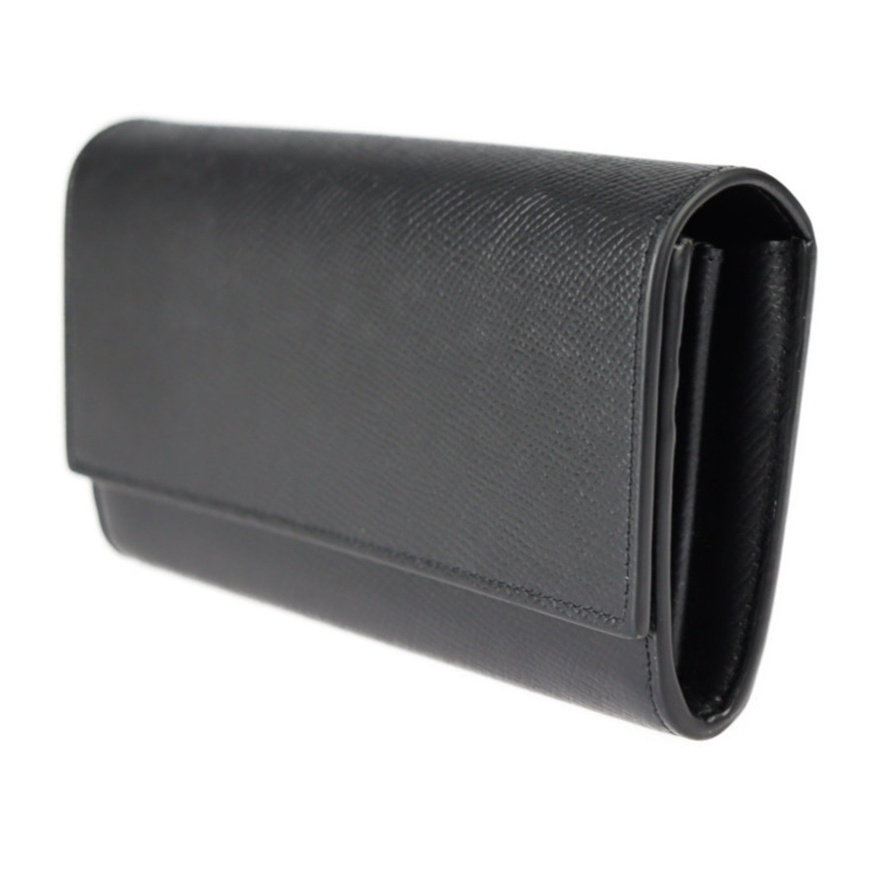 CELINE large flap wallet bifold calf leather gold hardware long
